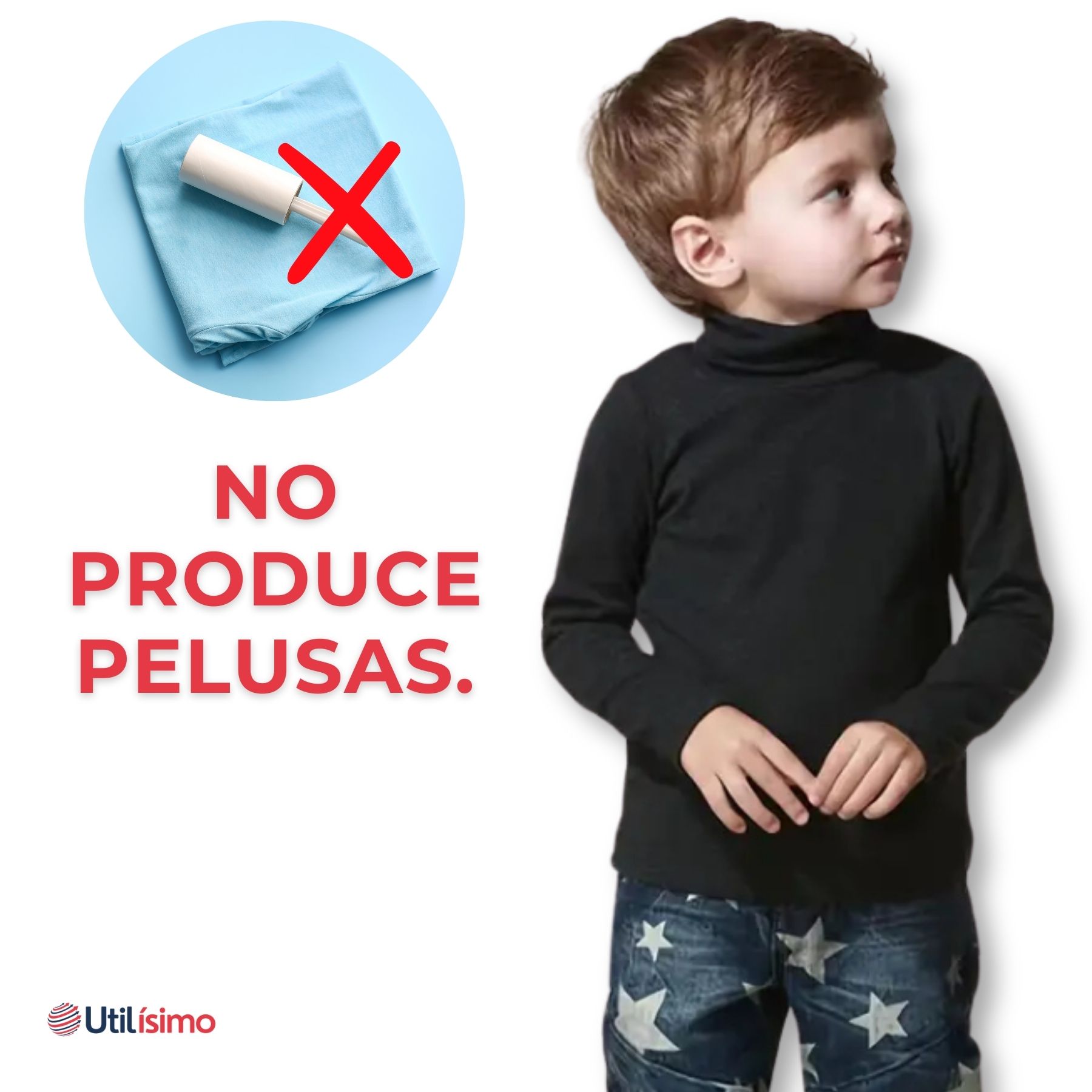 PACK 6 CAMISETAS POLERA BEATLE BAMBÚ PRIMERA CAPA NIÑO CUELLO ALTO SURTIDO - 9