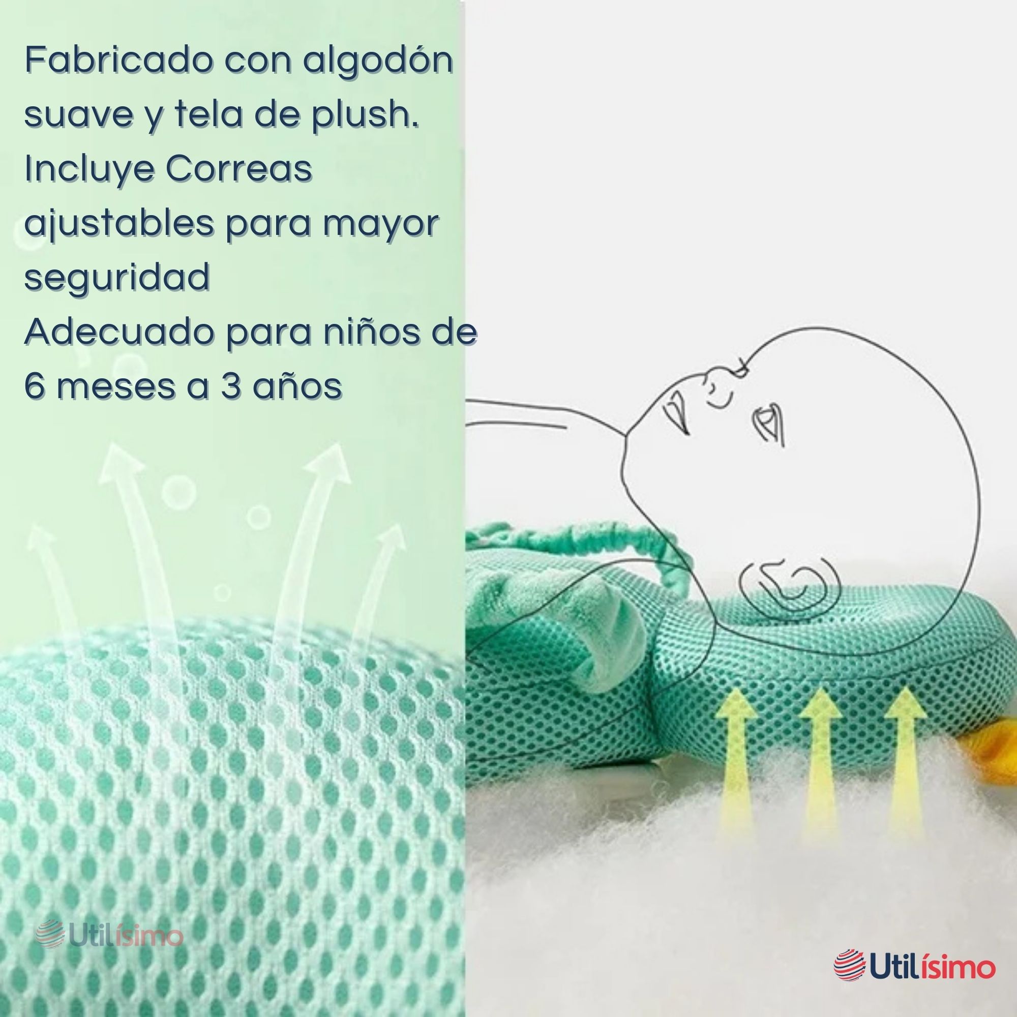 MOCHILA PROTECTORA CABEZA BEBÉ NIÑA ANTIGOLPES ALMOHADILLA AJUSTABLE SURTIDO - 8
