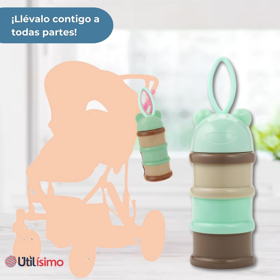 DISPENSADOR DE ALIMENTOS PORTÁTIL MULTICAPA LIBRE DE BPA BEBÉS NIÑO - 2