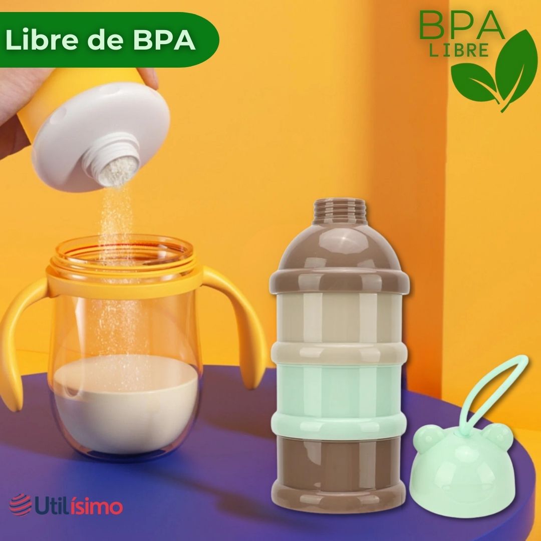 DISPENSADOR DE ALIMENTOS PORTÁTIL MULTICAPA LIBRE DE BPA BEBÉS NIÑO - 4