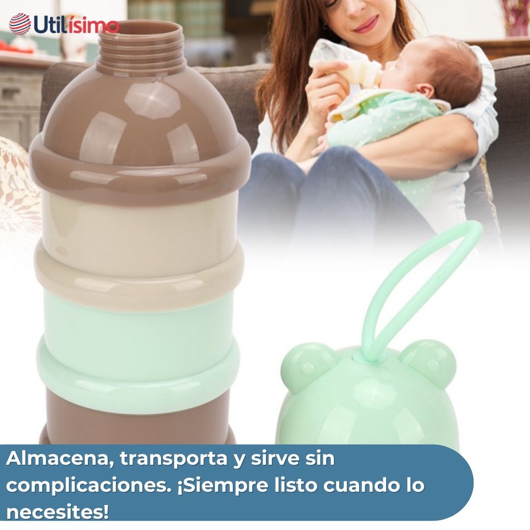 DISPENSADOR DE ALIMENTOS PORTÁTIL MULTICAPA LIBRE DE BPA BEBÉS NIÑO - 5
