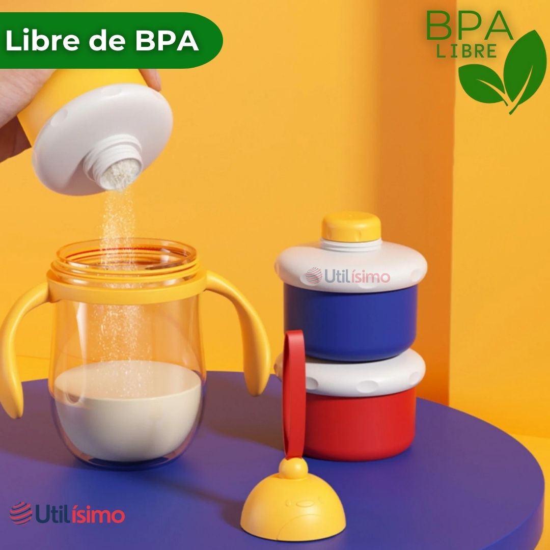 DISPENSADOR DE ALIMENTOS PORTÁTIL PARA BEBÉS MULTICAPA LIBRE DE BPA - 4