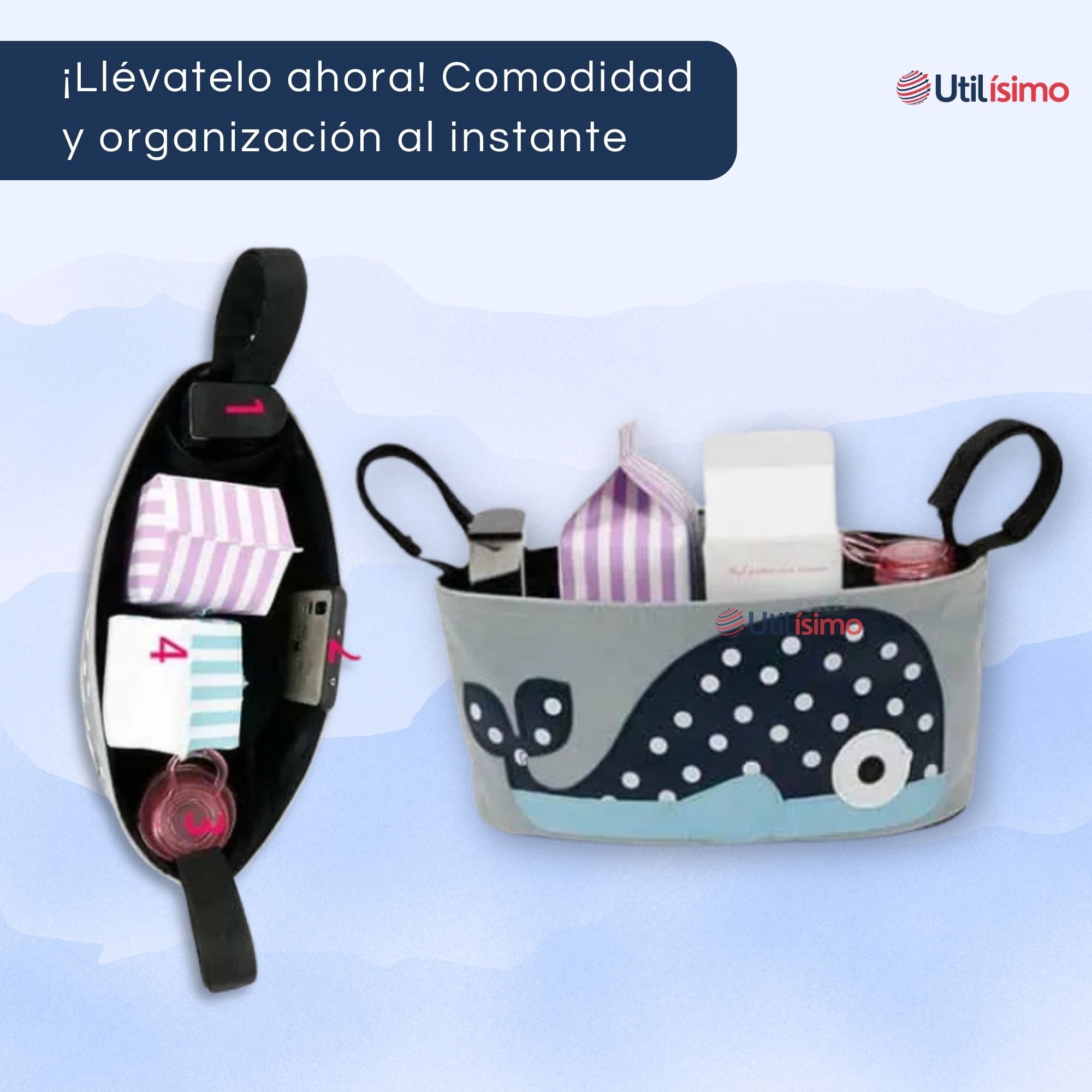 ORGANIZADOR MULTIFUNCIONAL PARA COCHE BEBÉ NIÑO SURTIDO - 7
