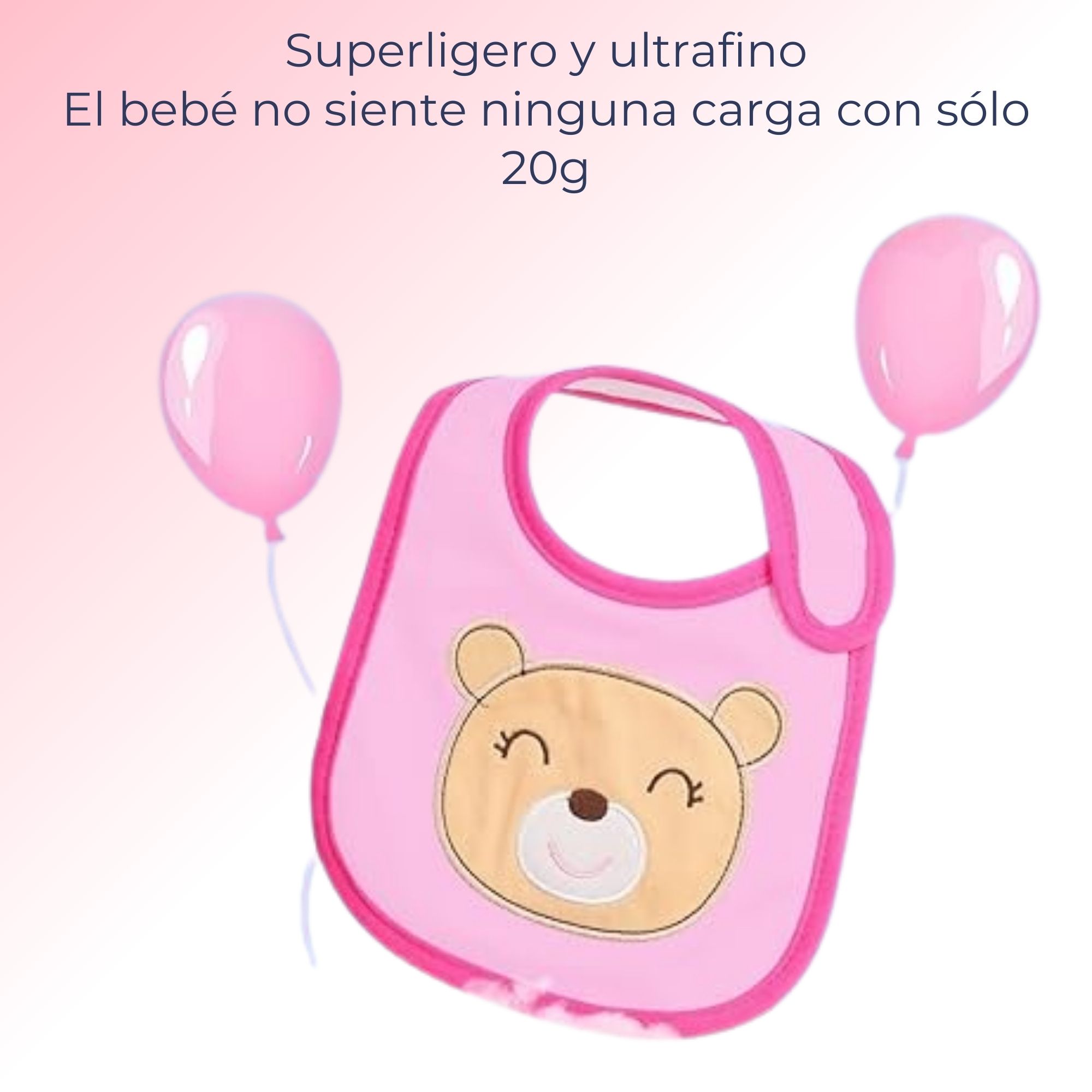 PACK 12 BABEROS IMPERMEABLES REGULABLES PARA BEBÉS JUMP KIDS NIÑA - 9