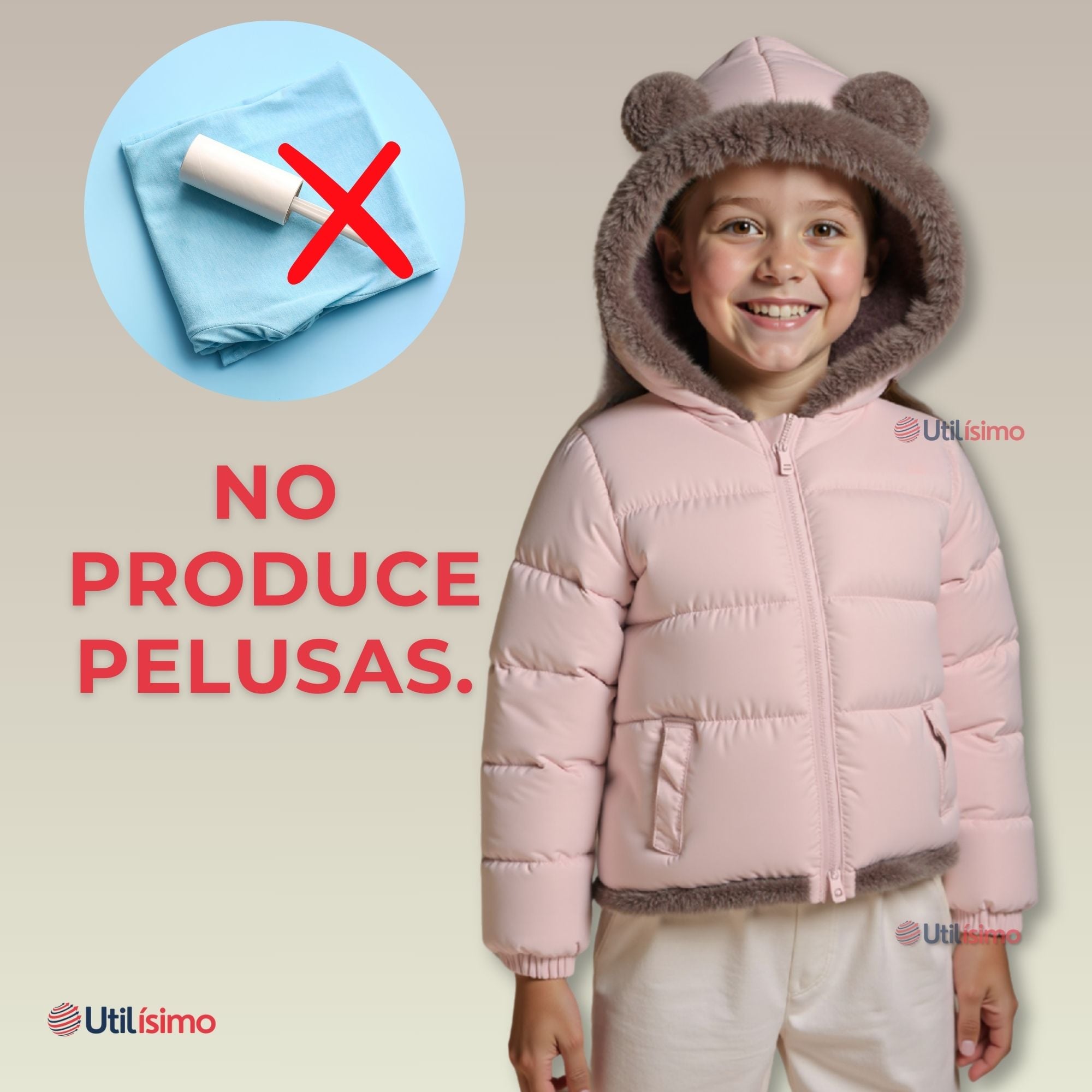 PARKA CON CAPUCHA MANGA LARGA UNICOLOR NIÑA JUMP KIDS PINK - 7