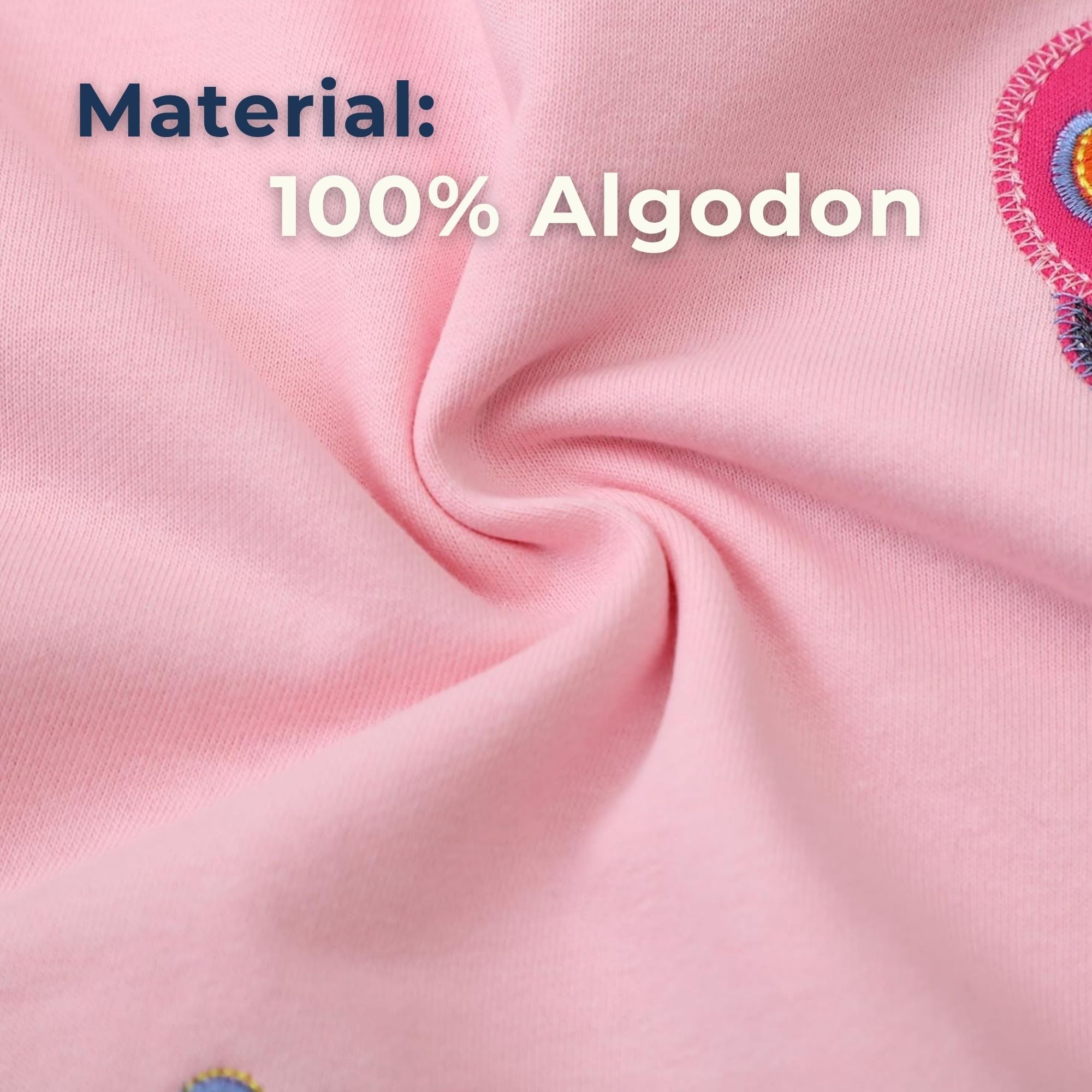 POLERÓN NIÑA MANGA LARGA 100% ALGODÓN ROSA MARIPOSA - 5
