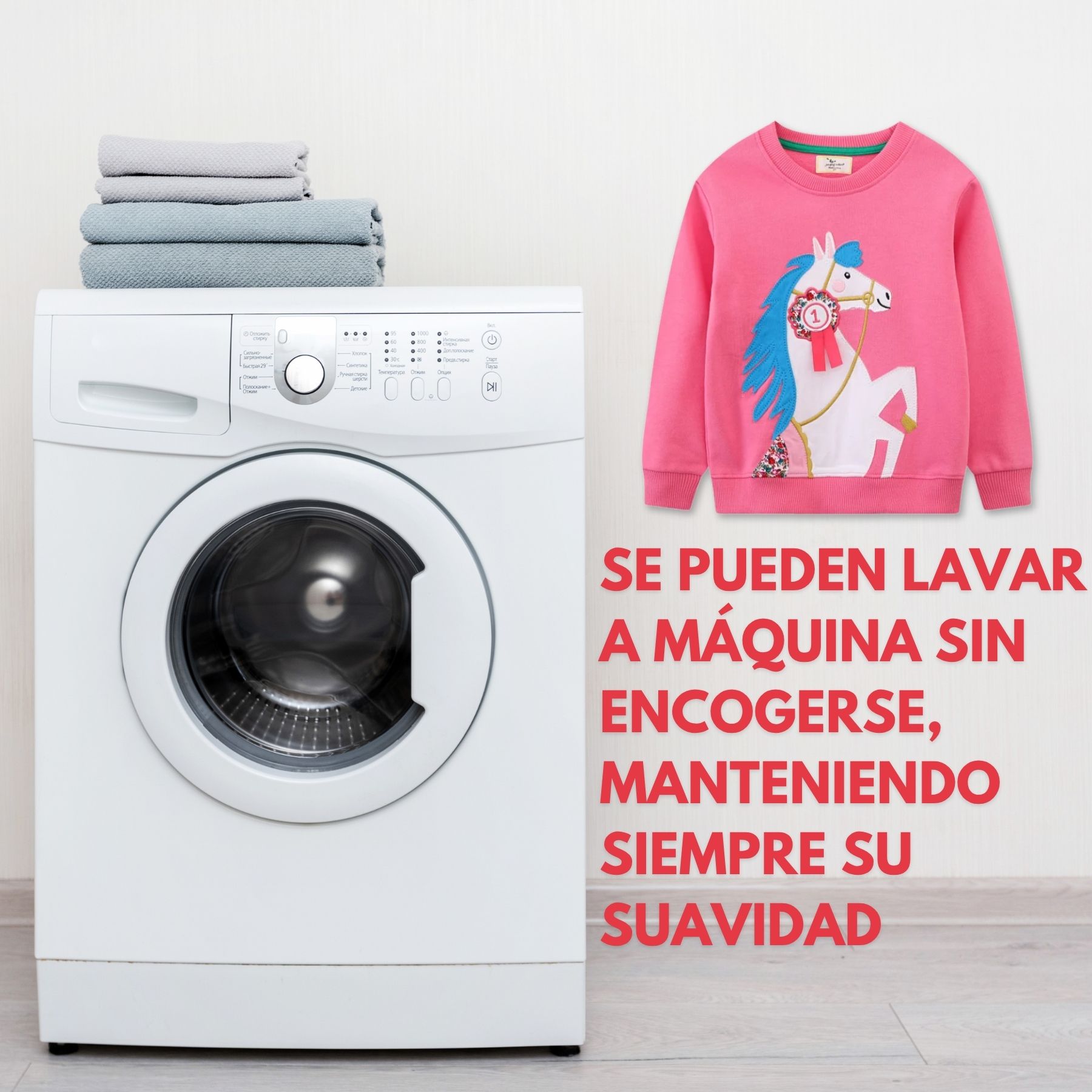 POLERÓN NIÑA MANGA LARGA 100% ALGODÓN FUCSIA UNICORNIO - 5