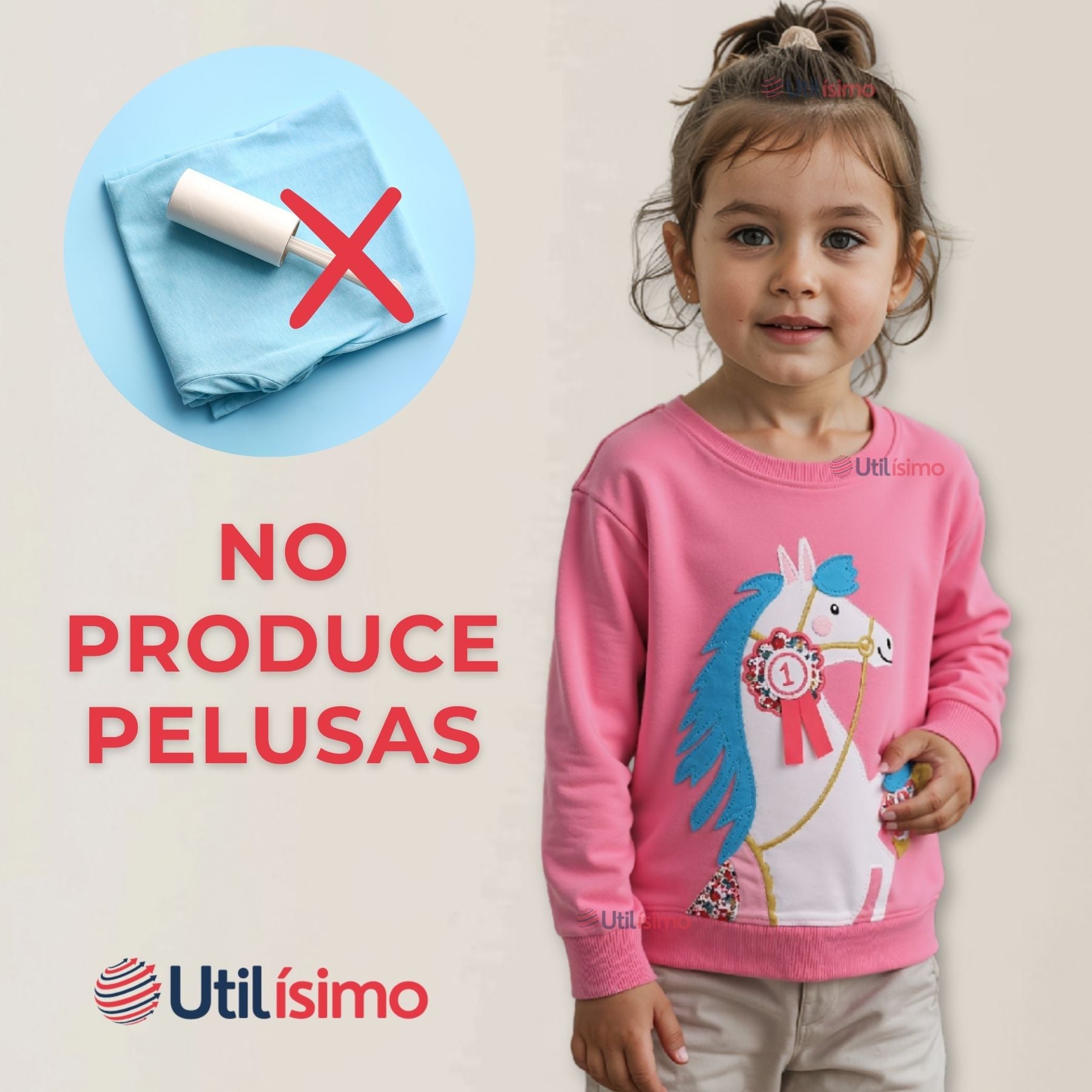 POLERÓN NIÑA MANGA LARGA 100% ALGODÓNFUCSIA UNICORNIO - 6