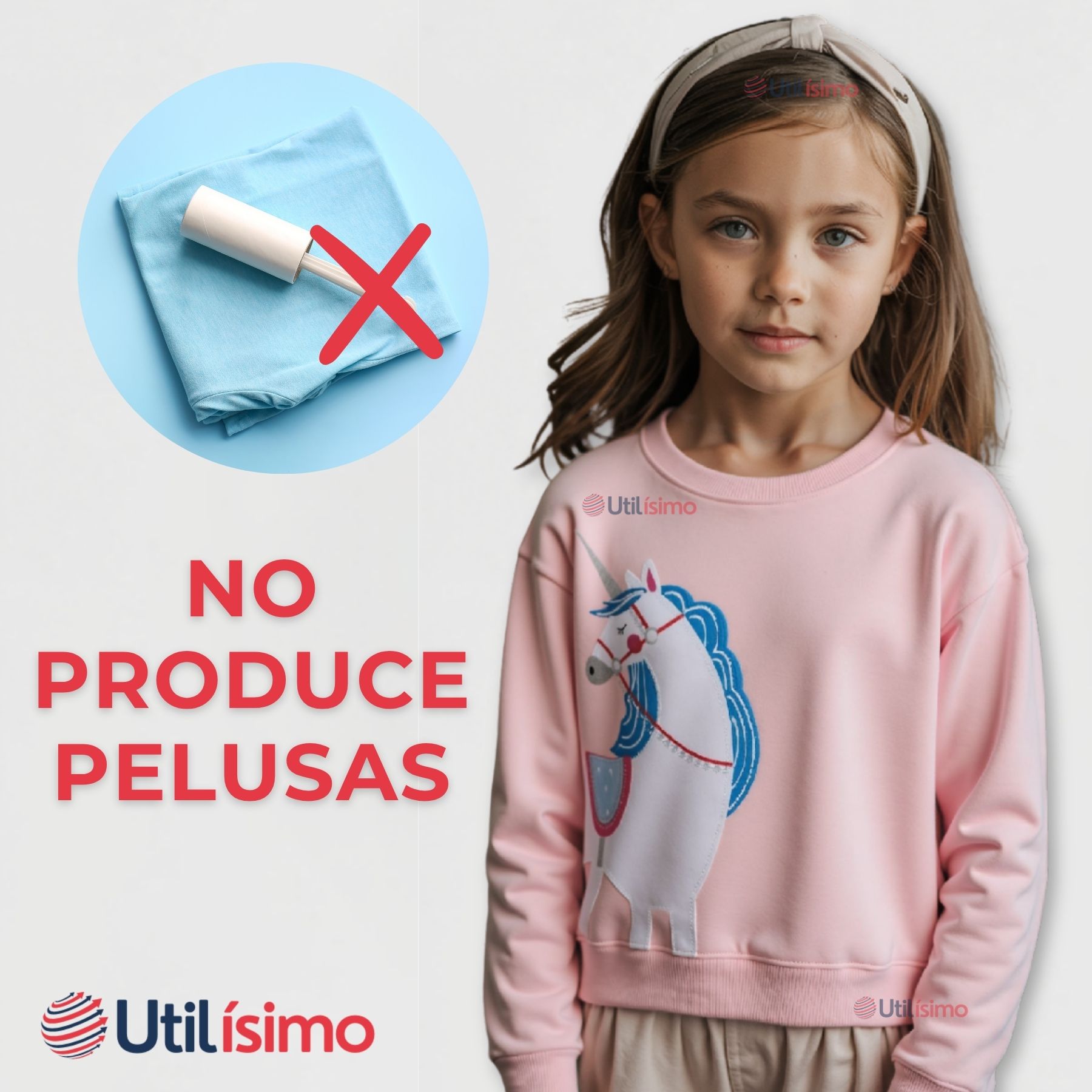 POLERÓN NIÑA MANGA LARGA 100% ALGODÓN ROSA UNICORNIO - 7