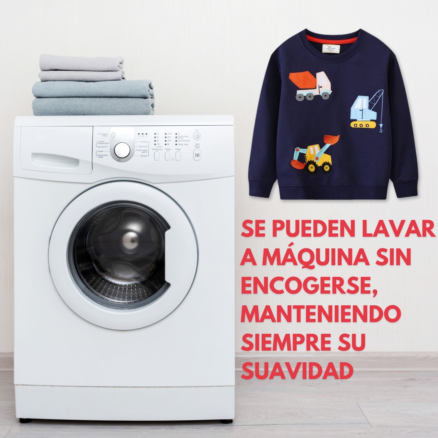POLERÓN NIÑO MANGA LARGA 100% ALGODÓN - 6