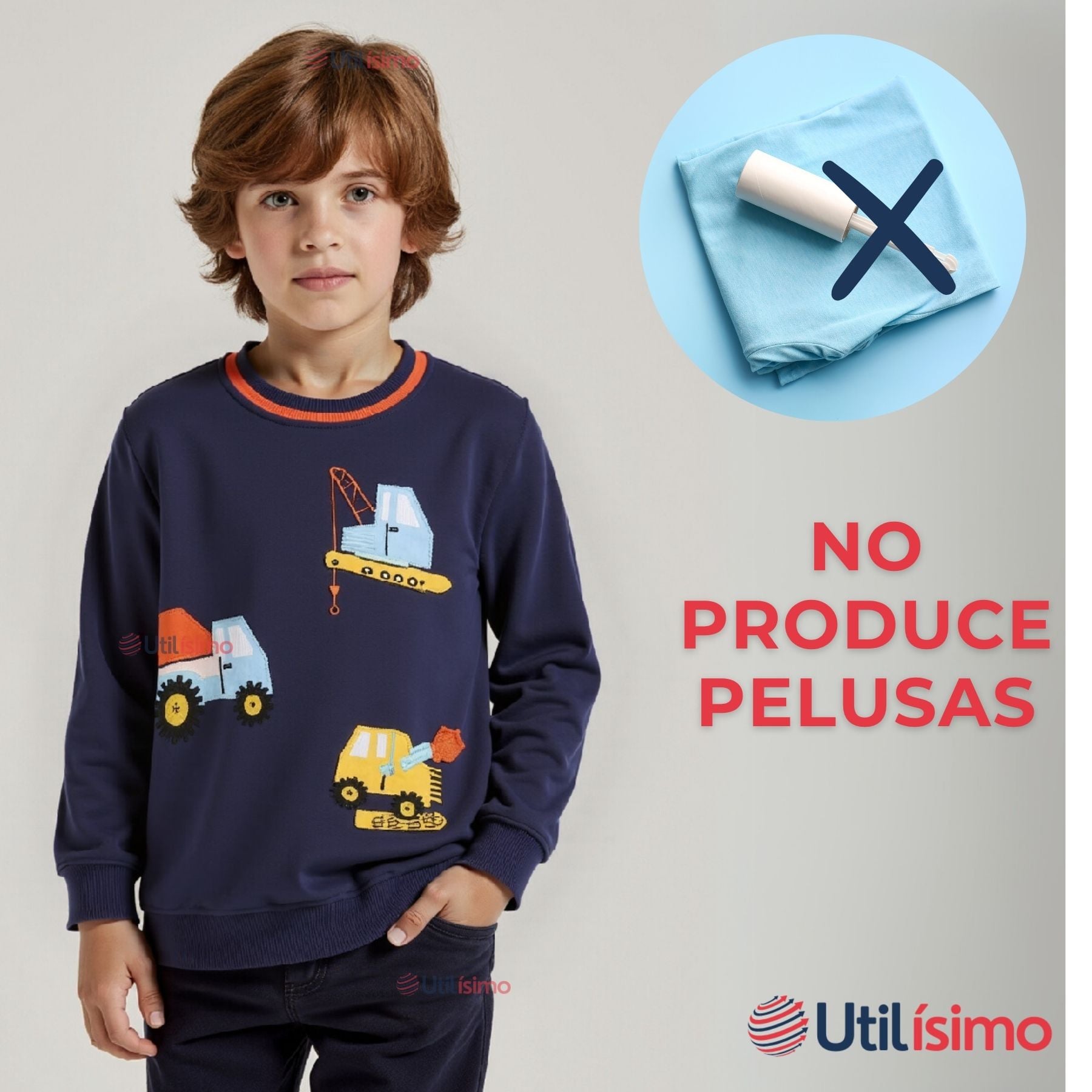 POLERÓN NIÑO MANGA LARGA 100% ALGODÓN - 7
