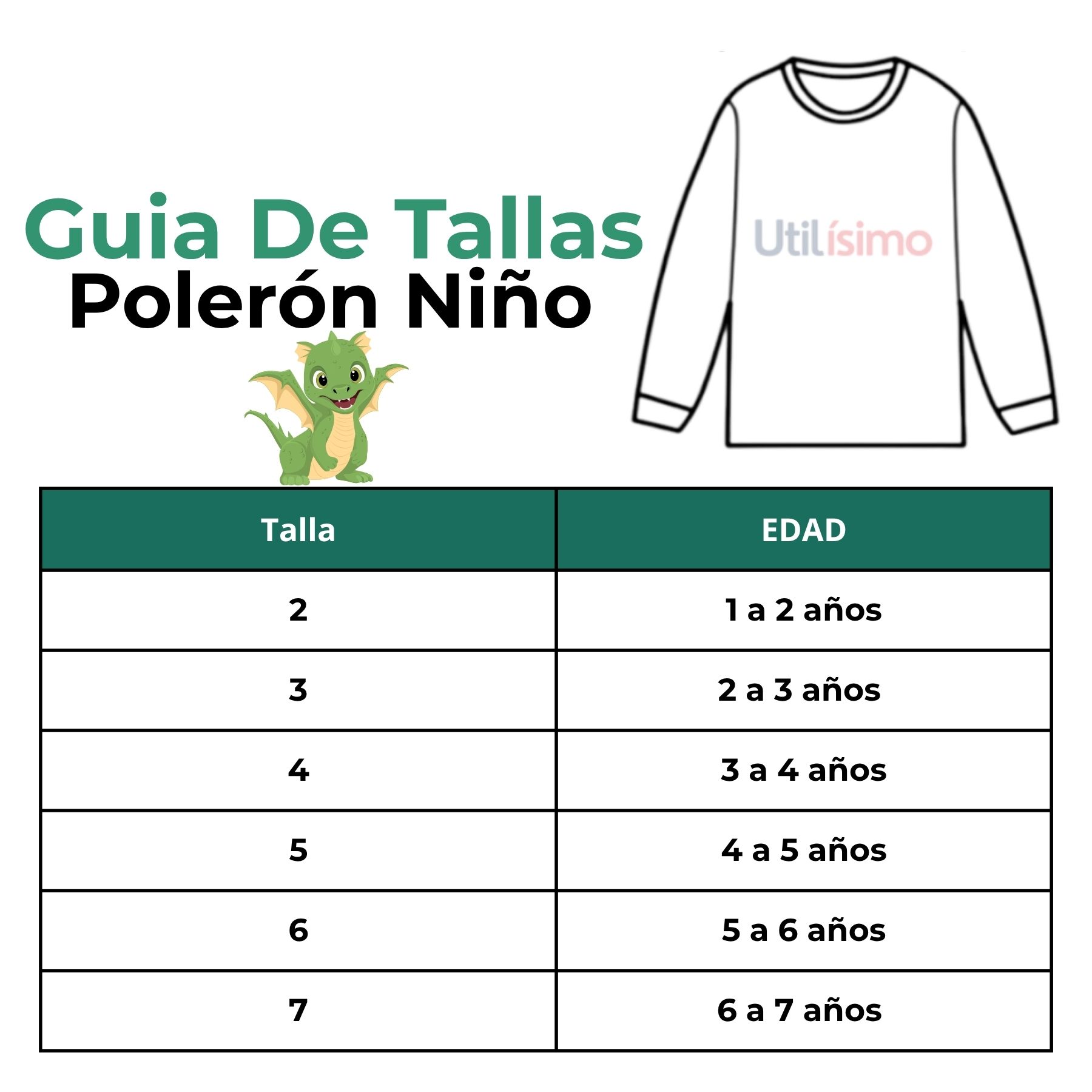POLERÓN NIÑO MANGA LARGA 100% ALGODÓN GRIS DRAGON - 3