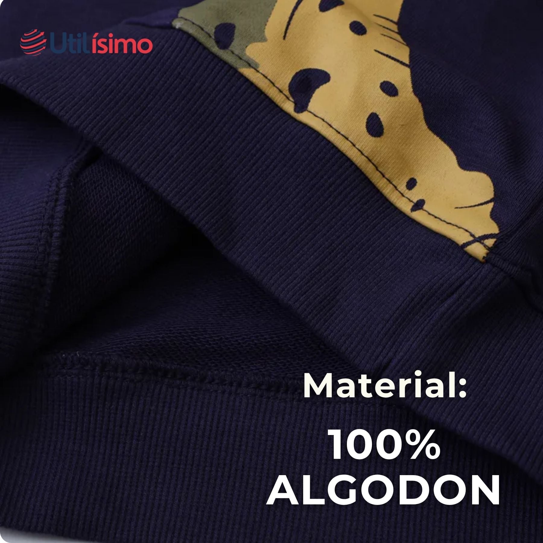 POLERÓN NIÑO MANGA LARGA 100% ALGODÓN AZUL DINOSAURIOS - 5