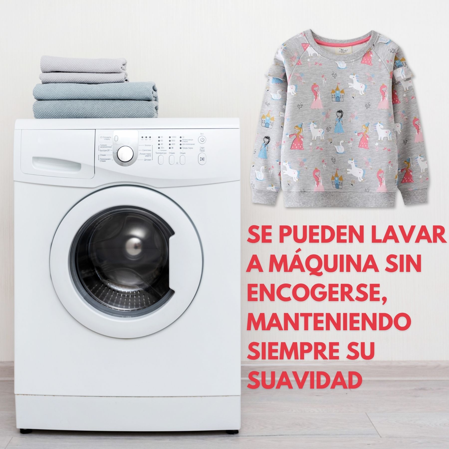 POLERÓN NIÑA MANGA LARGA 100% ALGODÓN GRIS PRINCESAS - 6