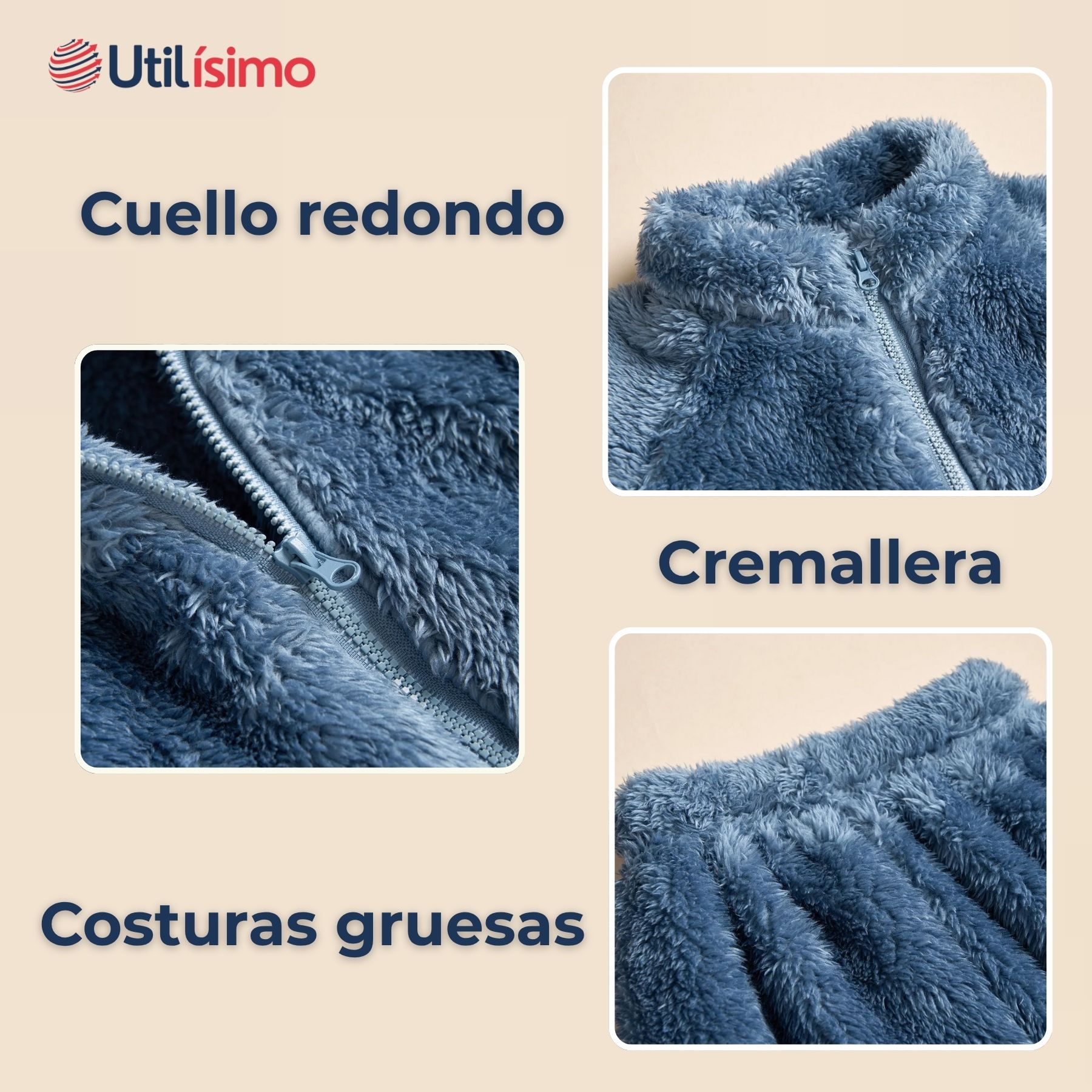 CONJUNTO FRIZADO POLAR 2 PIEZAS NIÑO AZUL - 4