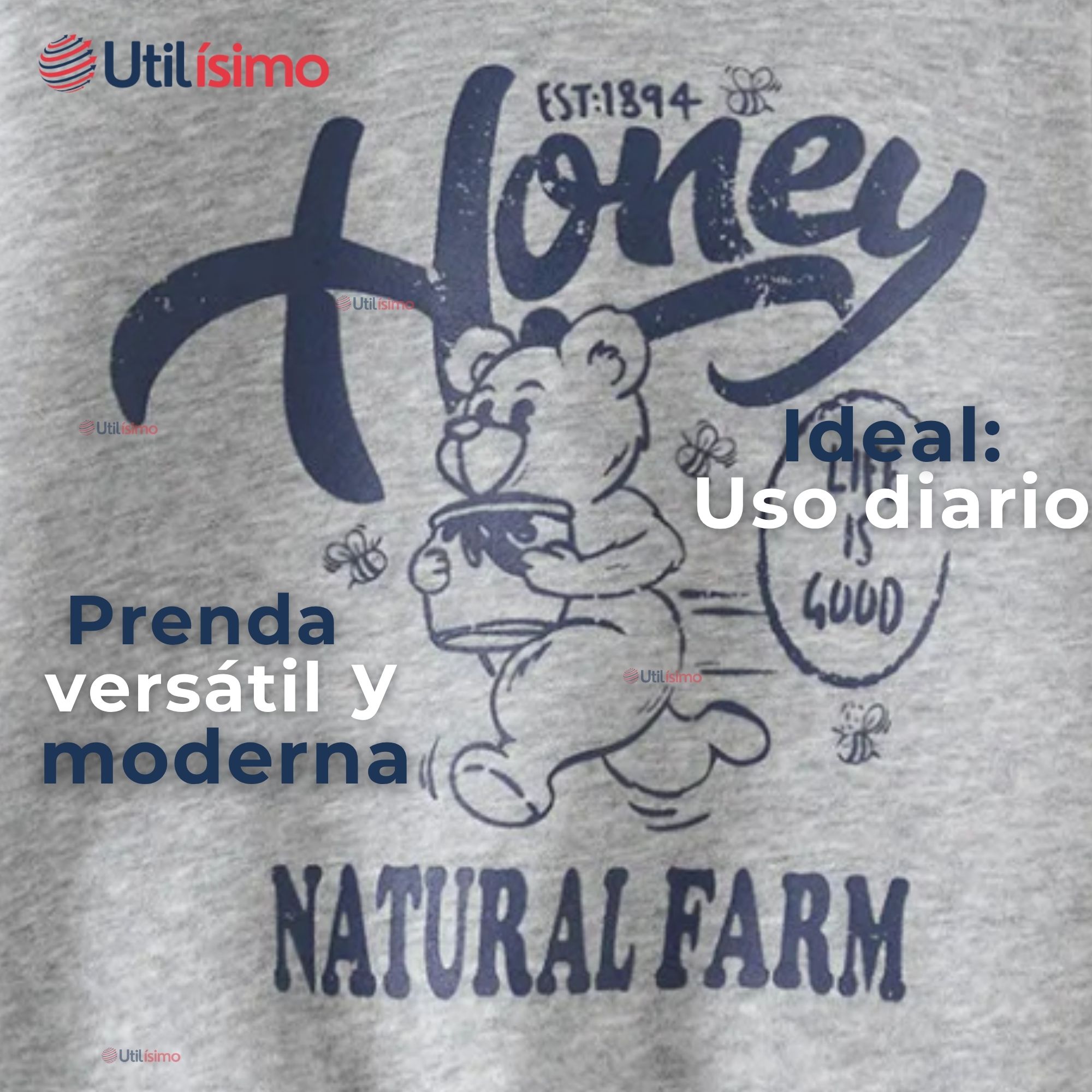 POLERÓN ESTILO PIQUE MANGA LARGA NIÑO 100% ALGODÓN GRIS - 5