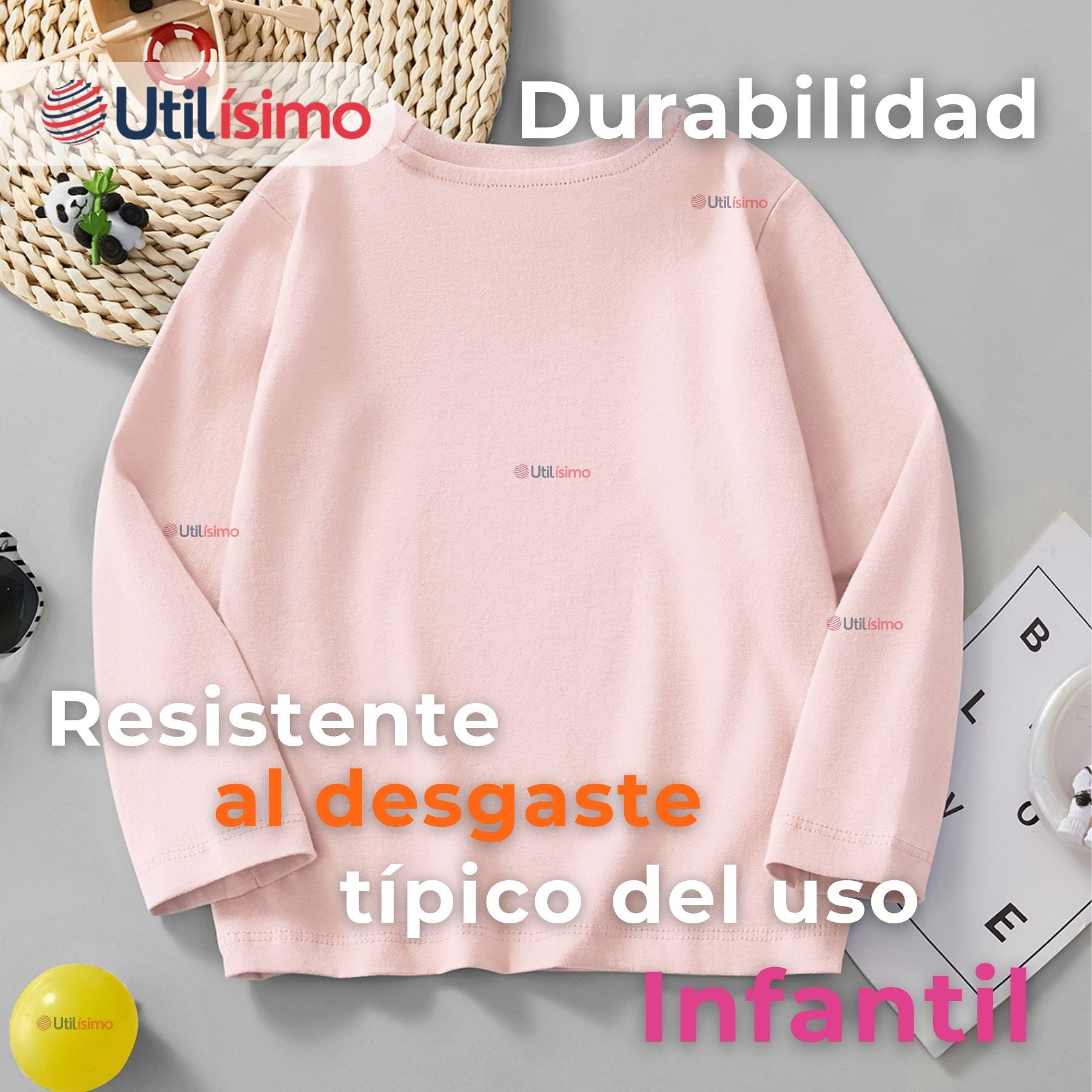POLERA MANGA LARGA NIÑA 100% ALGODÓN DINOSAURO UNICORNIO ROSADO CAMISETA - 8