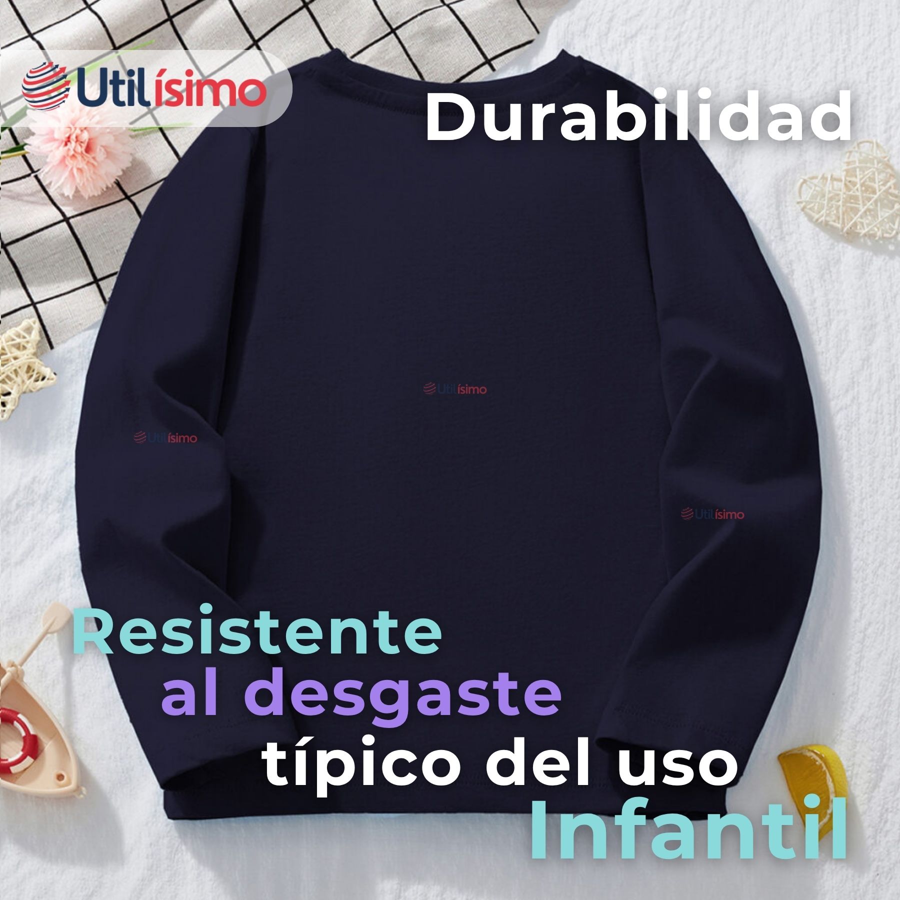 POLERA MANGA LARGA NIÑA 100% ALGODÓN UNICORNIOS EN COLOR NEGRO CAMISETA - 8