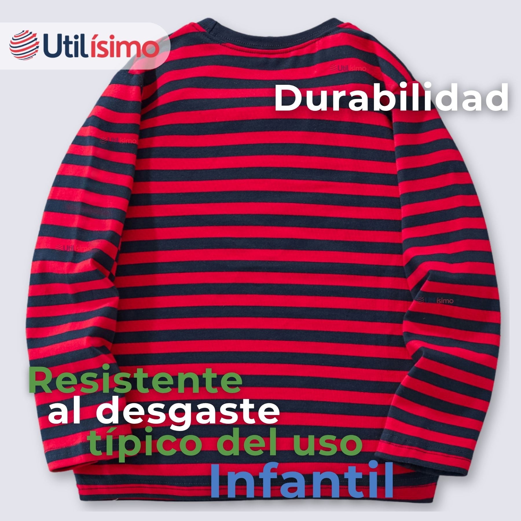 POLERA MANGA LARGA NIÑO 100% ALGODÓN DINOSAURIO EN COLOR ROJO CAMISETA - 8