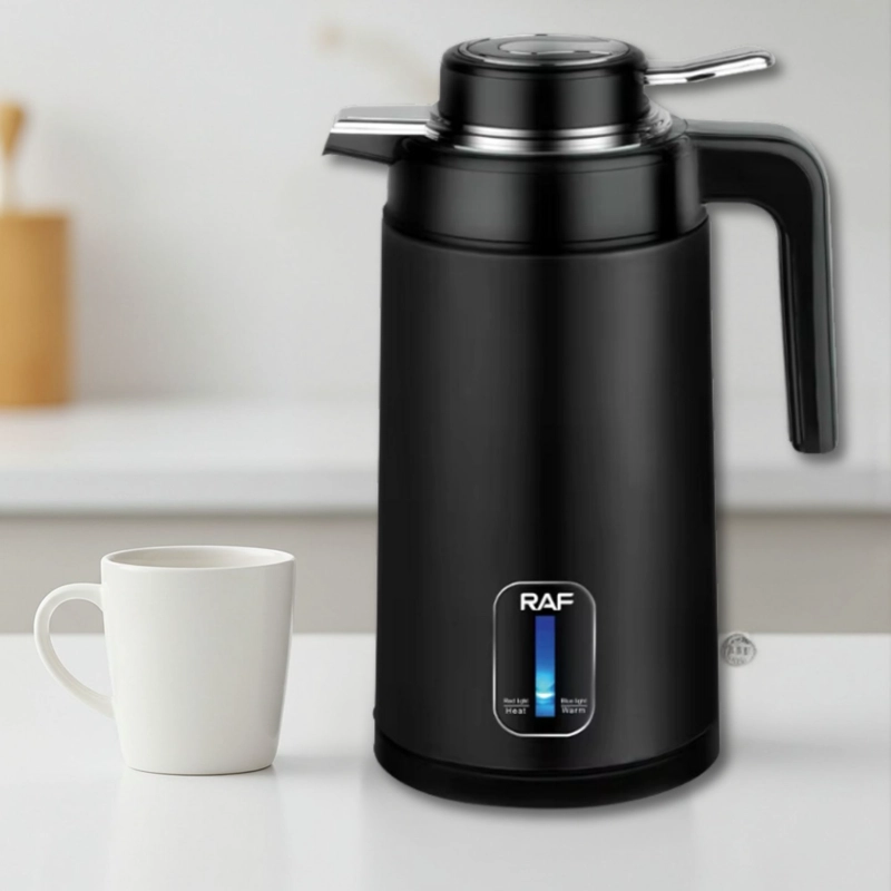 TERMO HERVIDOR ELÉCTRICO ACERO INOXIDABLE 2.0 LITROS EN COLOR NEGRO - 1