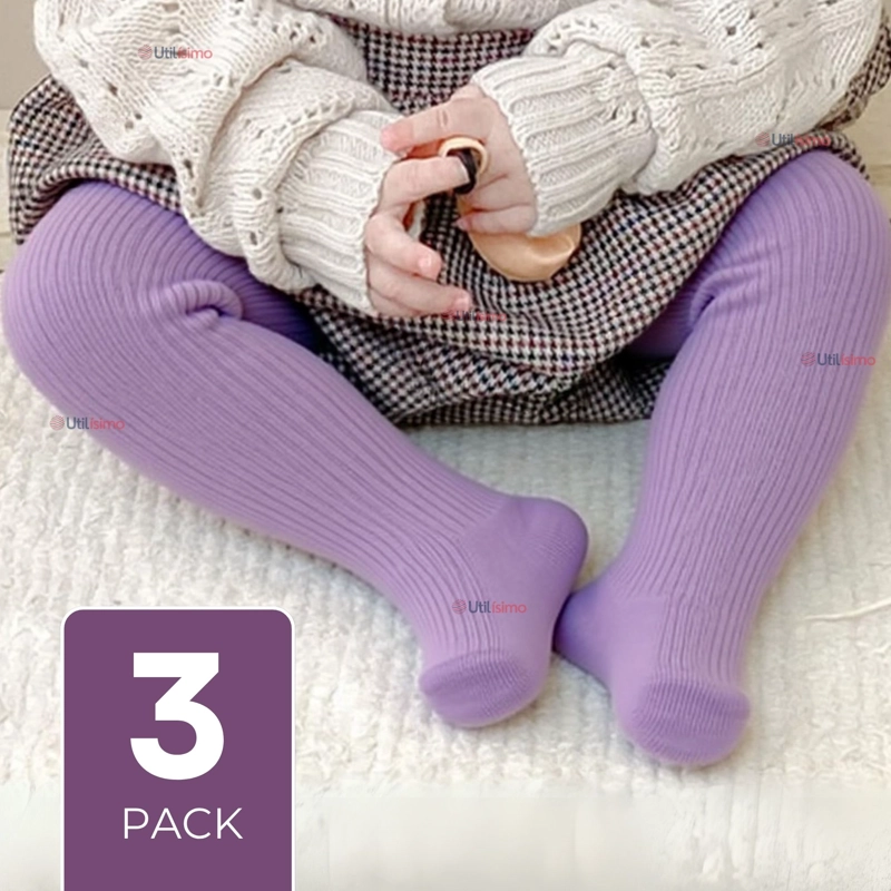 PACK 3 PANTYS ALGODÓN PRIMERA CAPA SURTIDO BALLERINA BEBÉ - 1