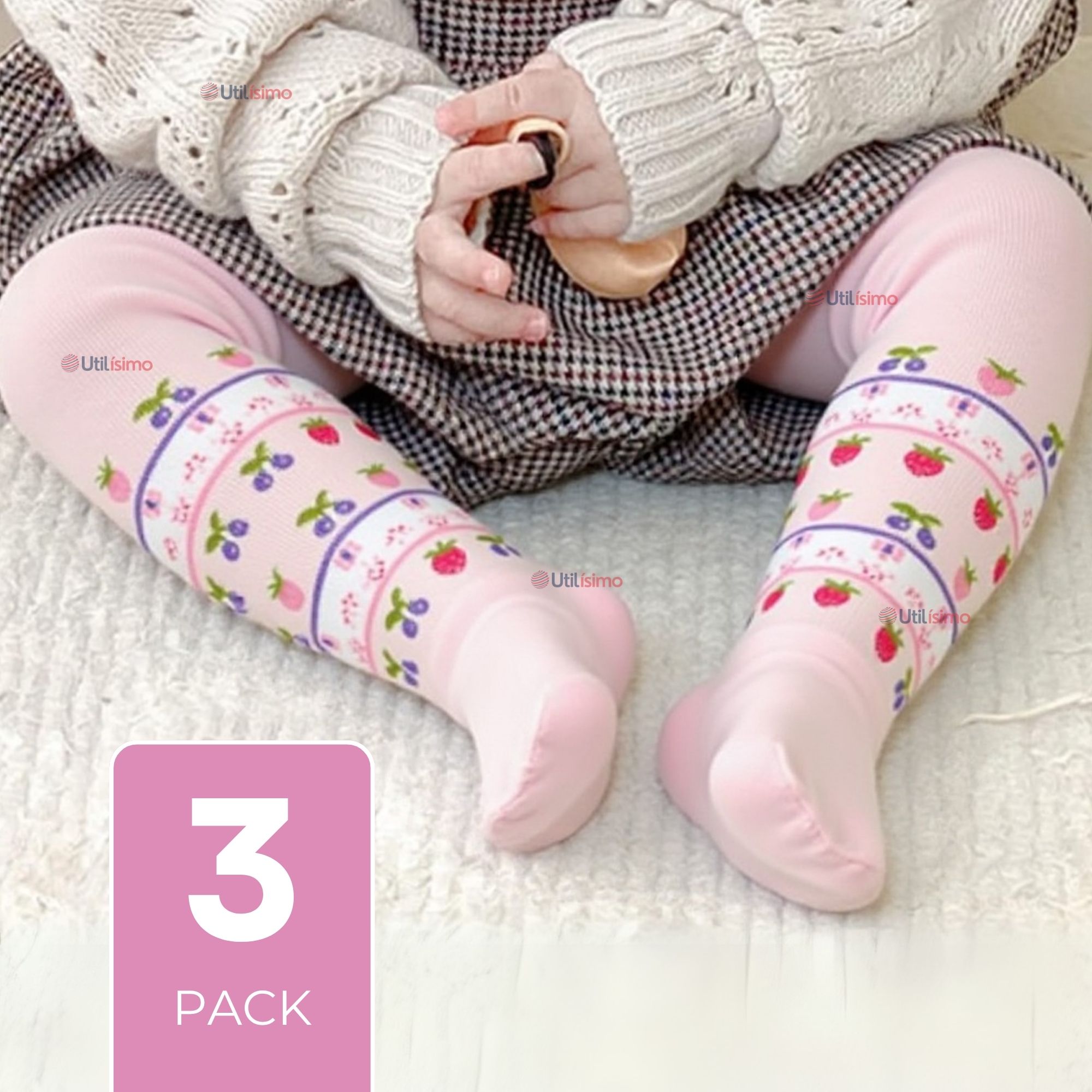 PACK 3 BALLERINAS ALGODÓN PRIMERA CAPA SURTIDOS BEBÉ NIÑA - 1