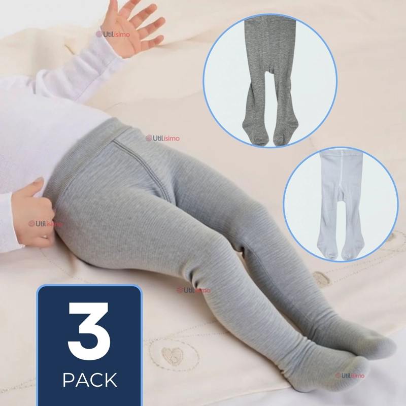 PACK 3 PANTYS PRIMERA CAPA UNICOLOR SURTIDOS BALLERINA BEBÉ - 1