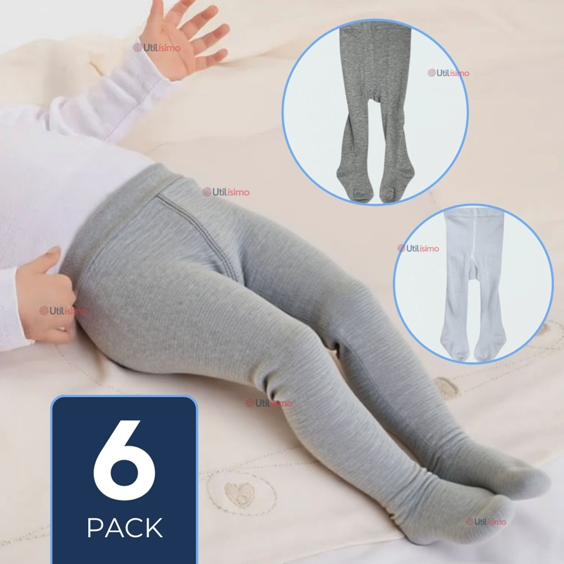 PACK 6 PANTYS PRIMERA CAPA UNICOLOR SURTIDOS BALLERINA BEBÉ - 1