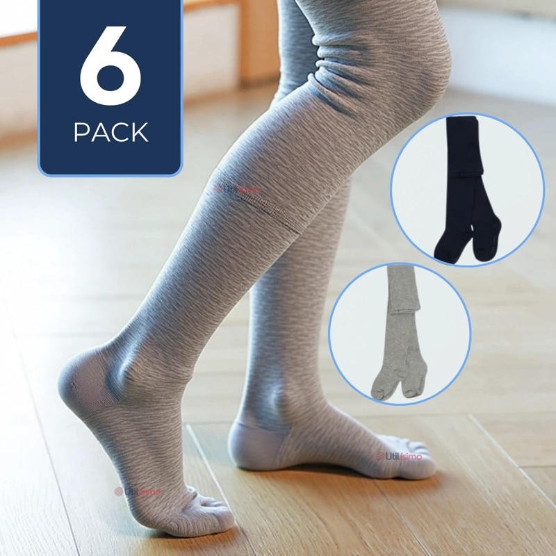 PACK 6 PANTYS ALGODÓN PRIMERA CAPA SURTIDOS BALLERINA NIÑO - 1