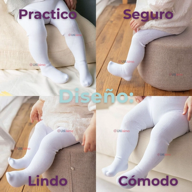Pack 6 Pantys Primera Capa Unicolor Surtido Ballerina Niña - 7