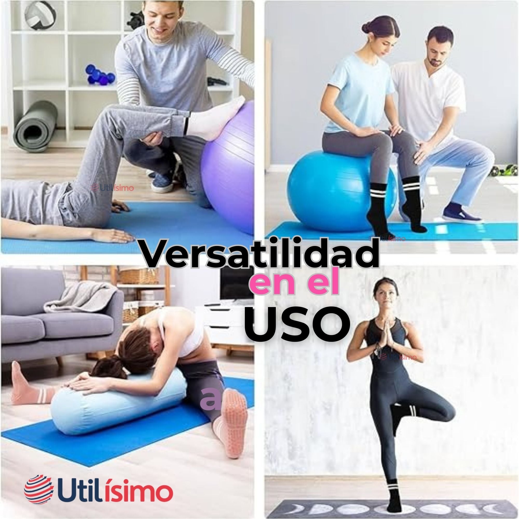 PACK 3 CALCETINES ANTIDESLIZANTES LARGOS MUJER - 5