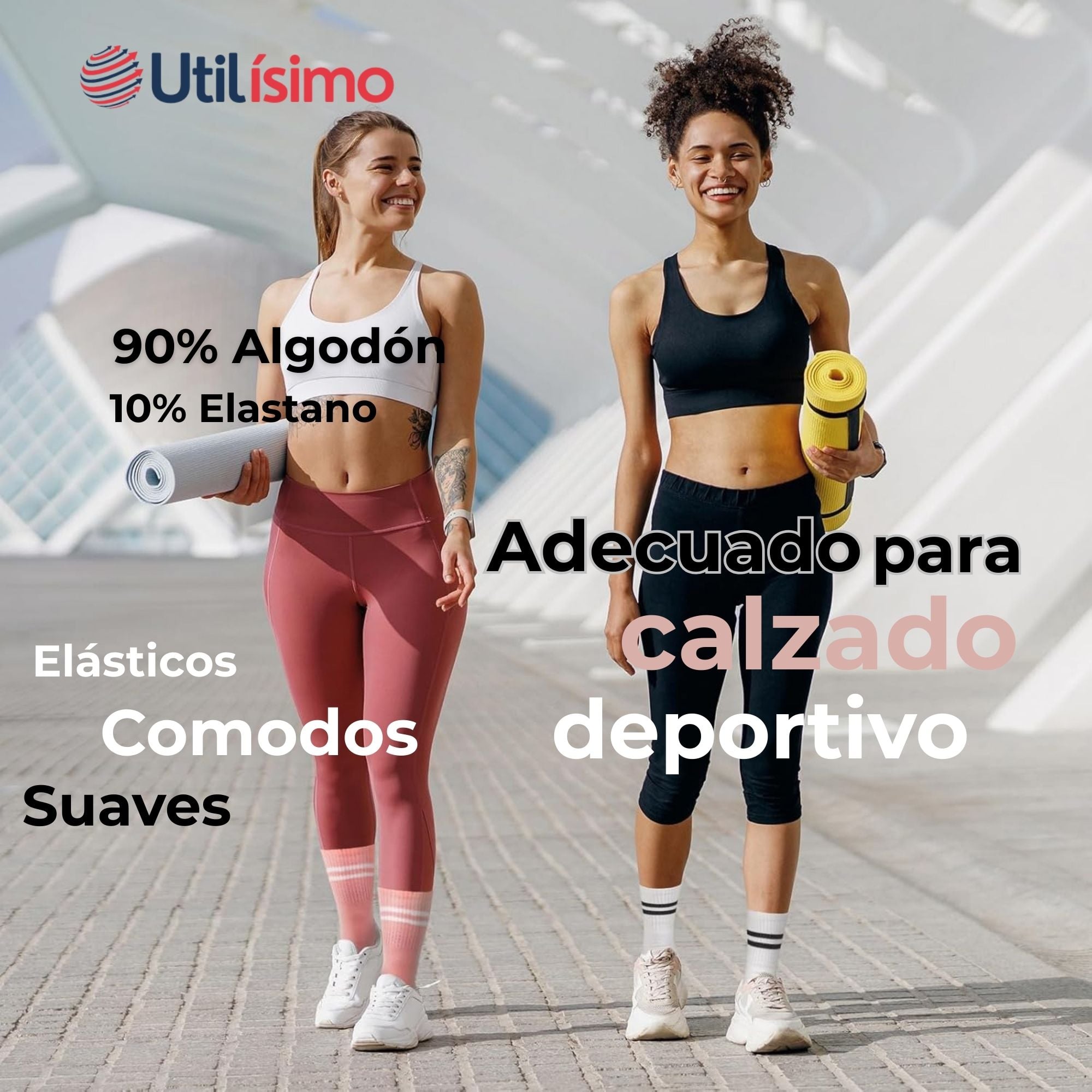PACK 6 CALCETINES ANTIDESLIZANTES LARGOS MUJER (0) - 6