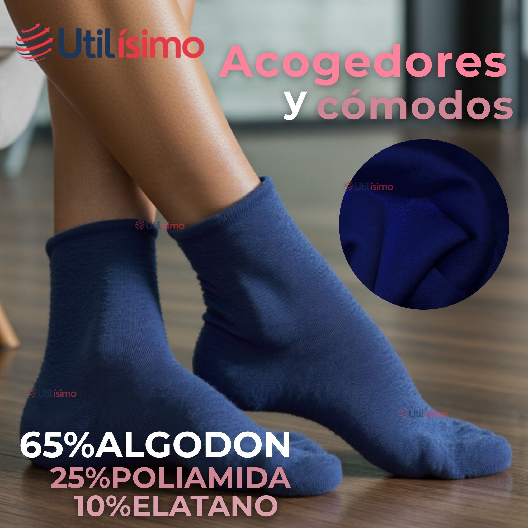 PACK 12 CALCETINES TÉRMICOS EXTRA SUAVES CHENILLE COZY MUJER SURTIDO - 8