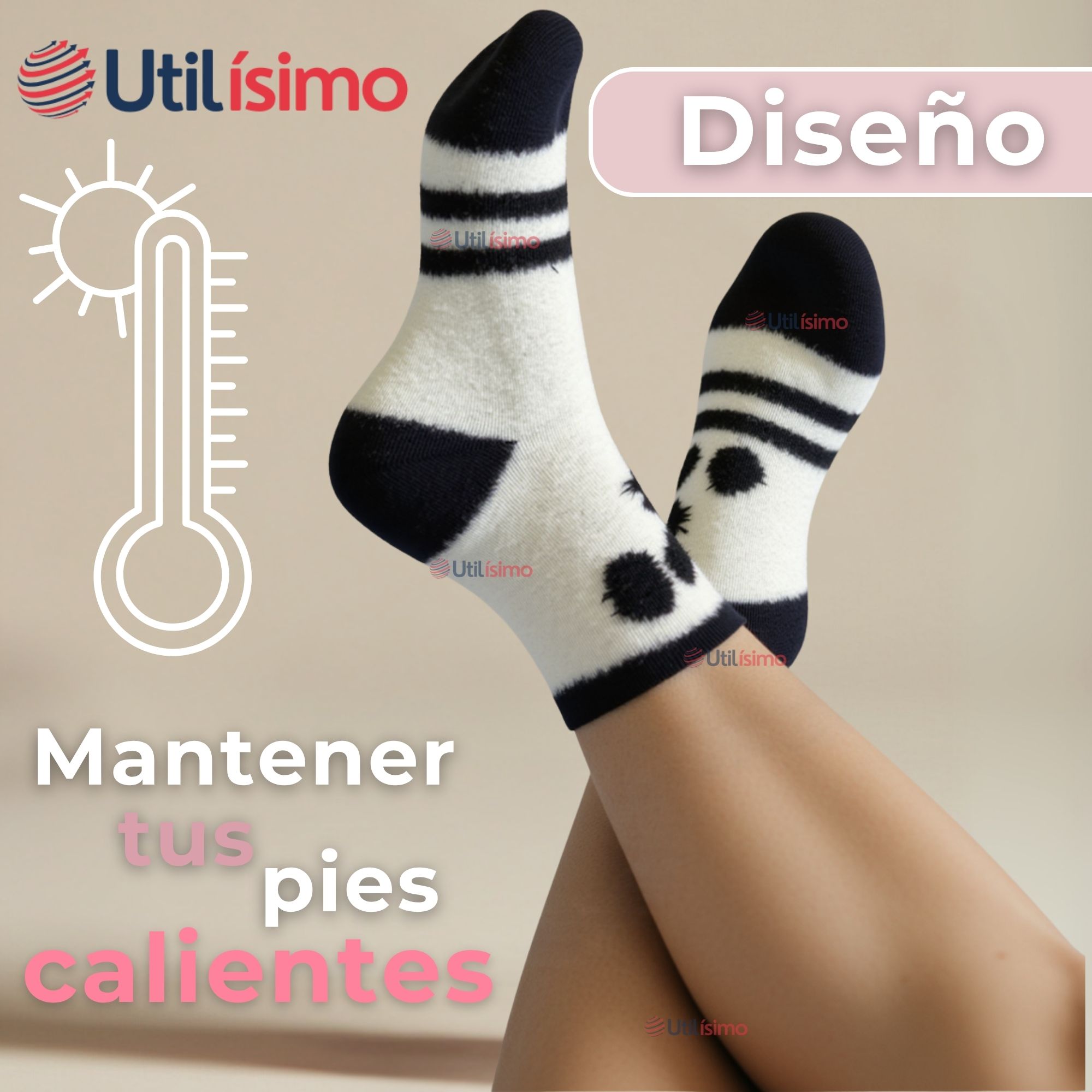 PACK 3 CALCETINES TÉRMICOS EXTRA SUAVES TERCIOPELO DE VISÓN LOLA TEEN SURTIDO - 4