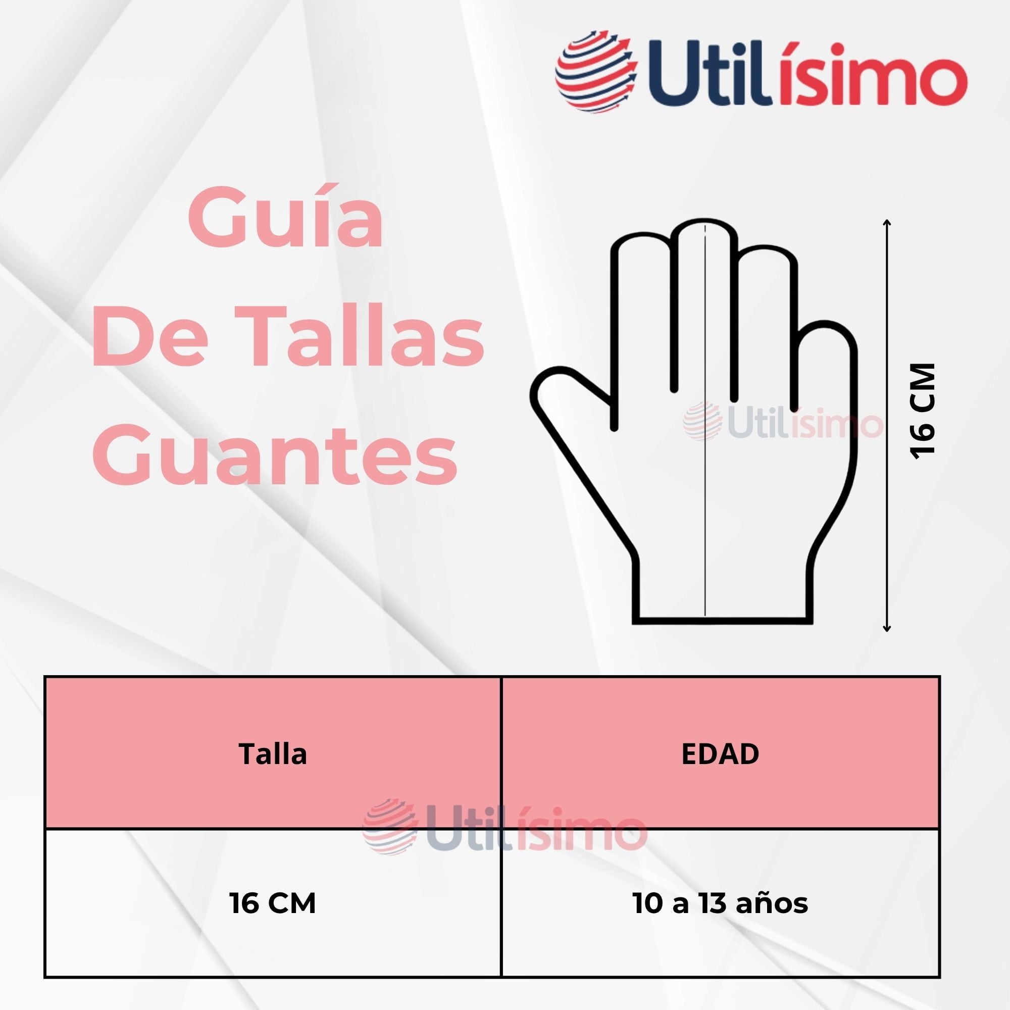 GUANTES 16CM LANA ACRÍLICA DEDOS MEDIO LISO NIÑO COLORES SURTIDO - 3