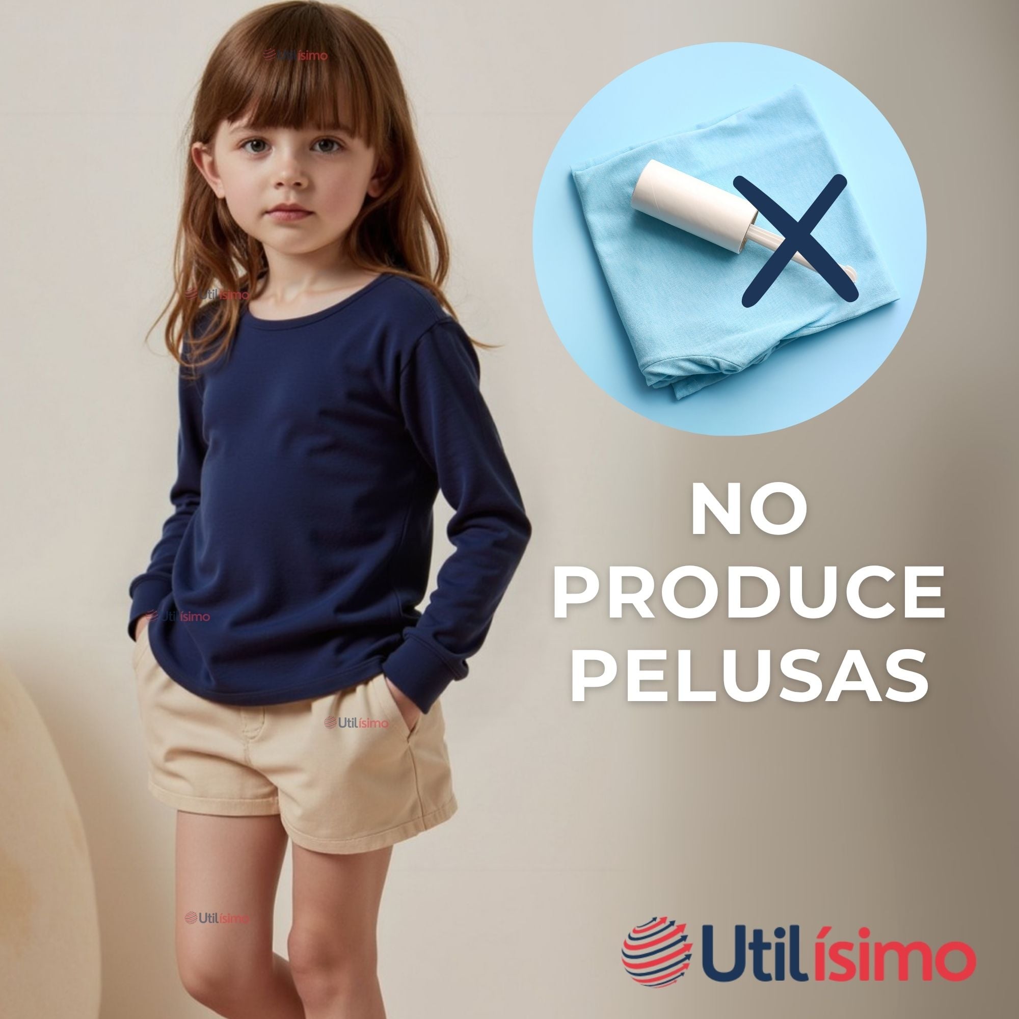 PACK 3 PRIMERA CAPA ESCOLAR BAMBÚ INVIERNO CAMISETA NIÑA CUELLO REDONDO POLERA - 4