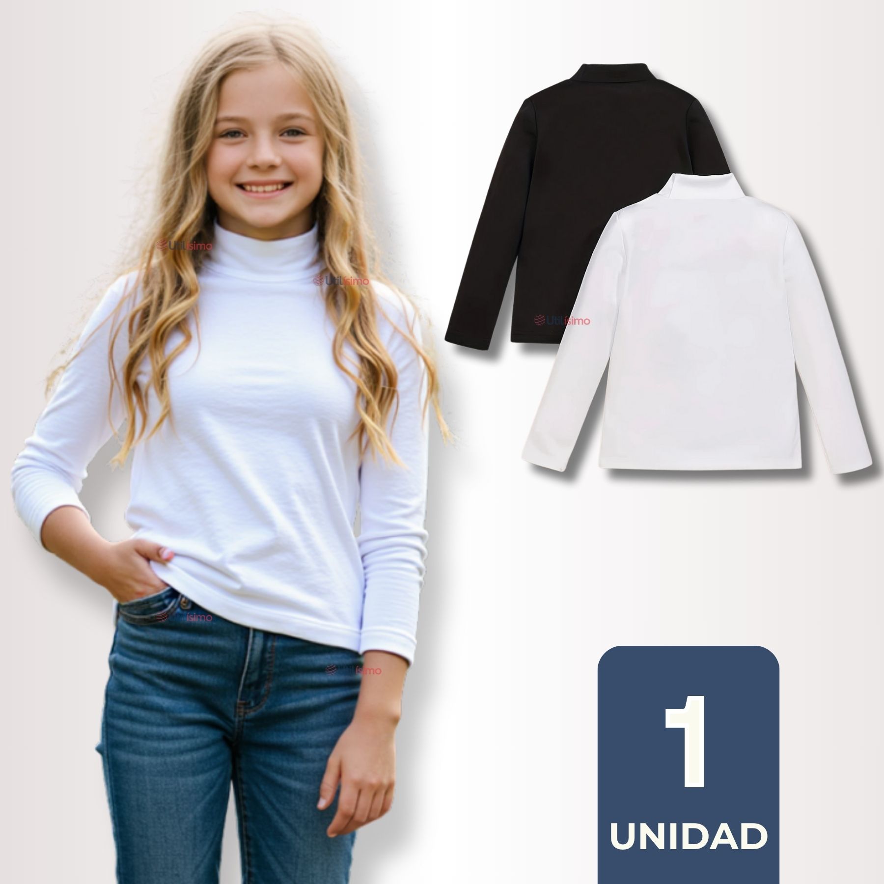 CAMISETA BEATLE ALGODÓN PRIMERA CAPA JUVENIL NIÑA POLERA SURTIDOS - 1