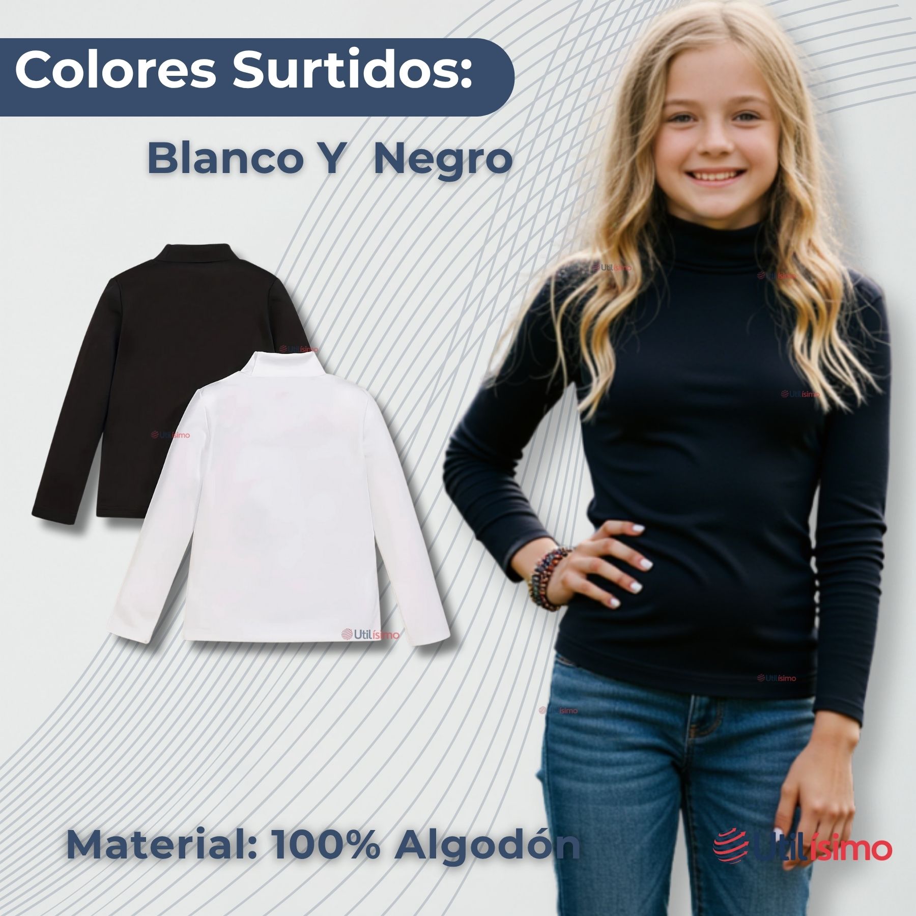 CAMISETA BEATLE ALGODÓN PRIMERA CAPA JUVENIL NIÑA POLERA SURTIDOS - 3