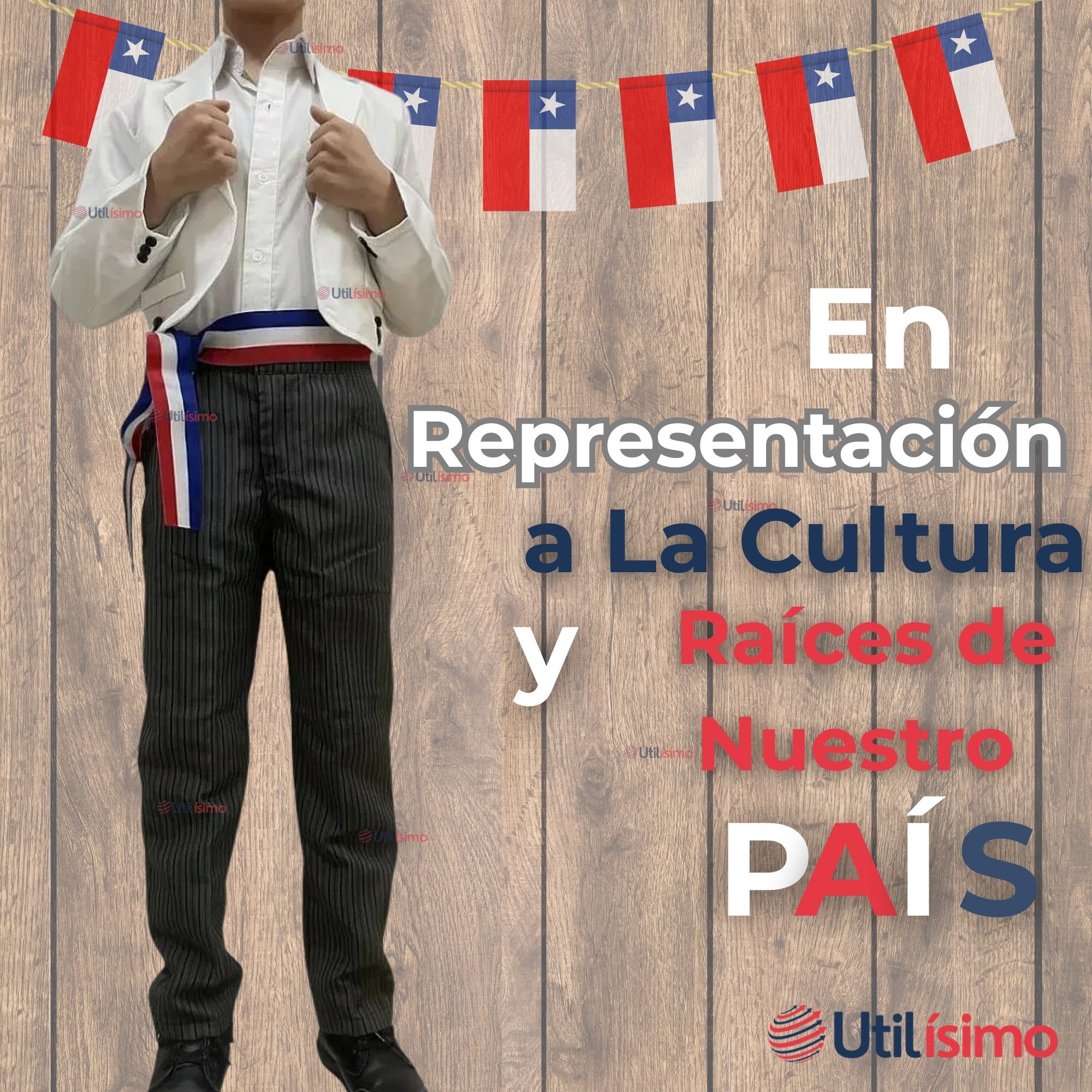 PANTALON HUASO GRIS CON RAYAS NIÑO FIESTAS PATRIAS - 8