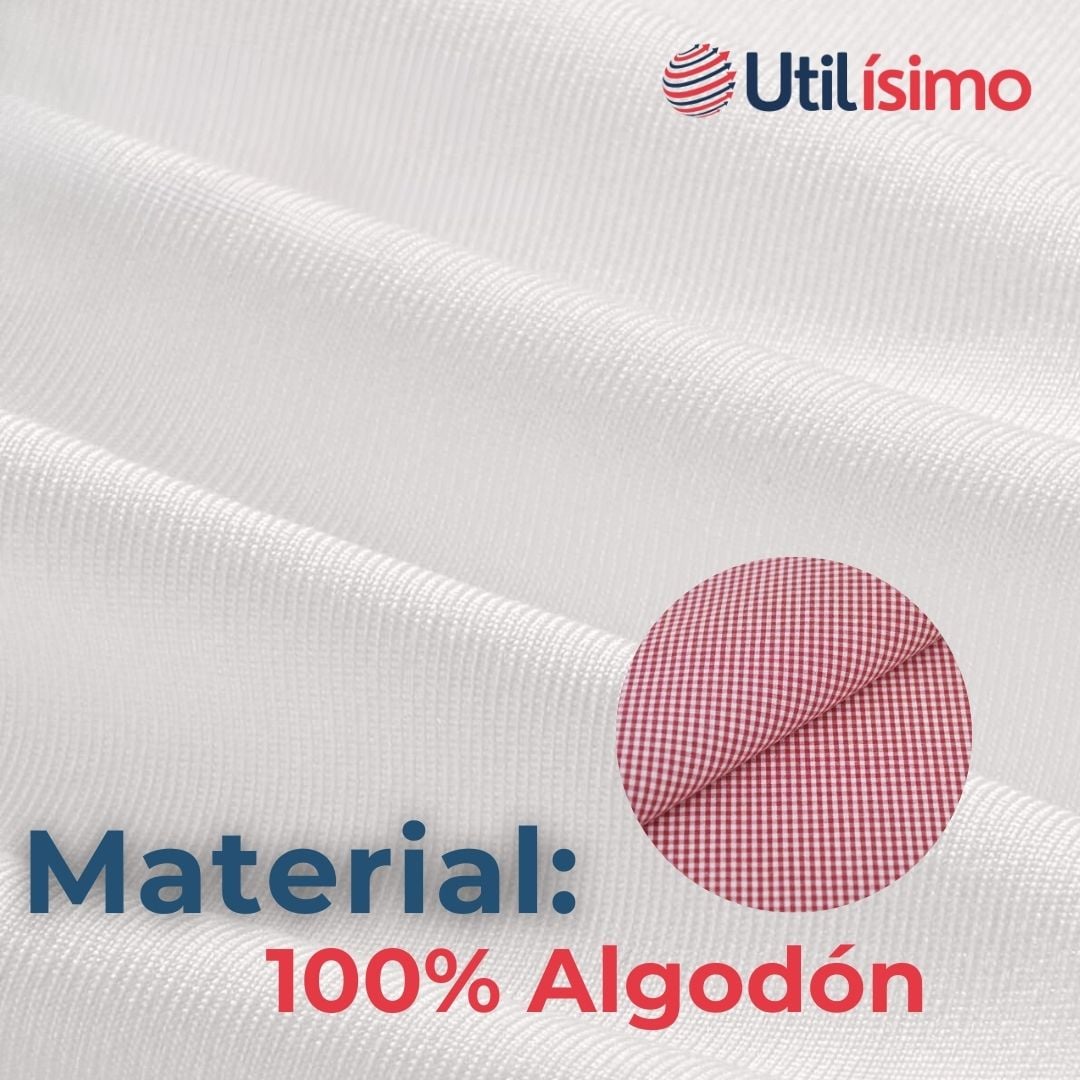 CAMISA HUASO CUADRILLE ALGODON NIÑO JUVENIL COLOR ROJO - 7