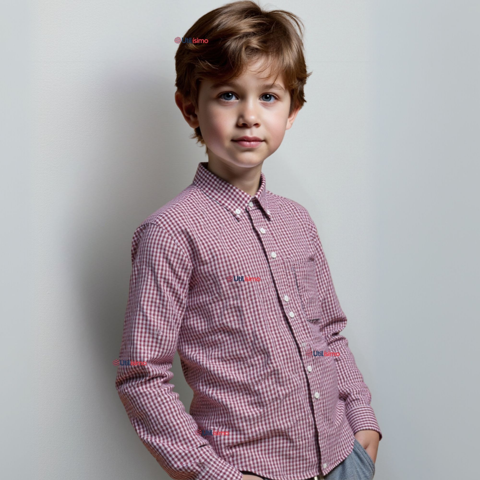 CAMISA HUASO CUADRILLE CUADRO MANGA LARGA 100% ALGODON ROJO NEGRO CASUAL - 1