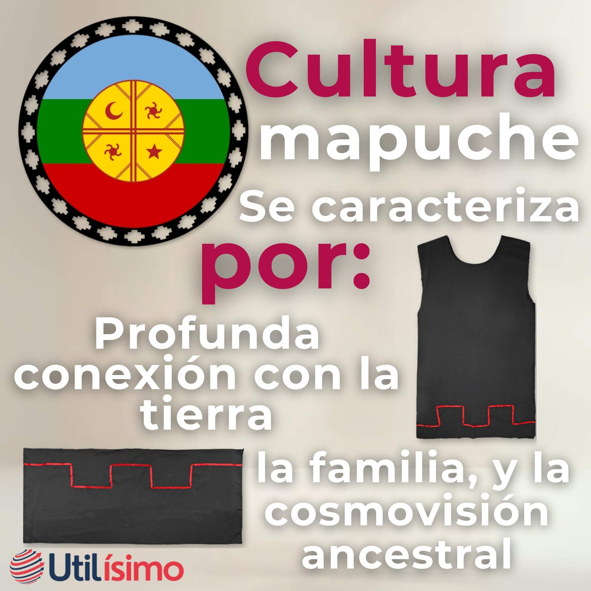 TRAJE VESTIDO MAPUCHE NIÑA INCLUYE TRAPELACUCHA 4 AÑOS HASTA TALLA S VESTIMENTA TIPICA - 7