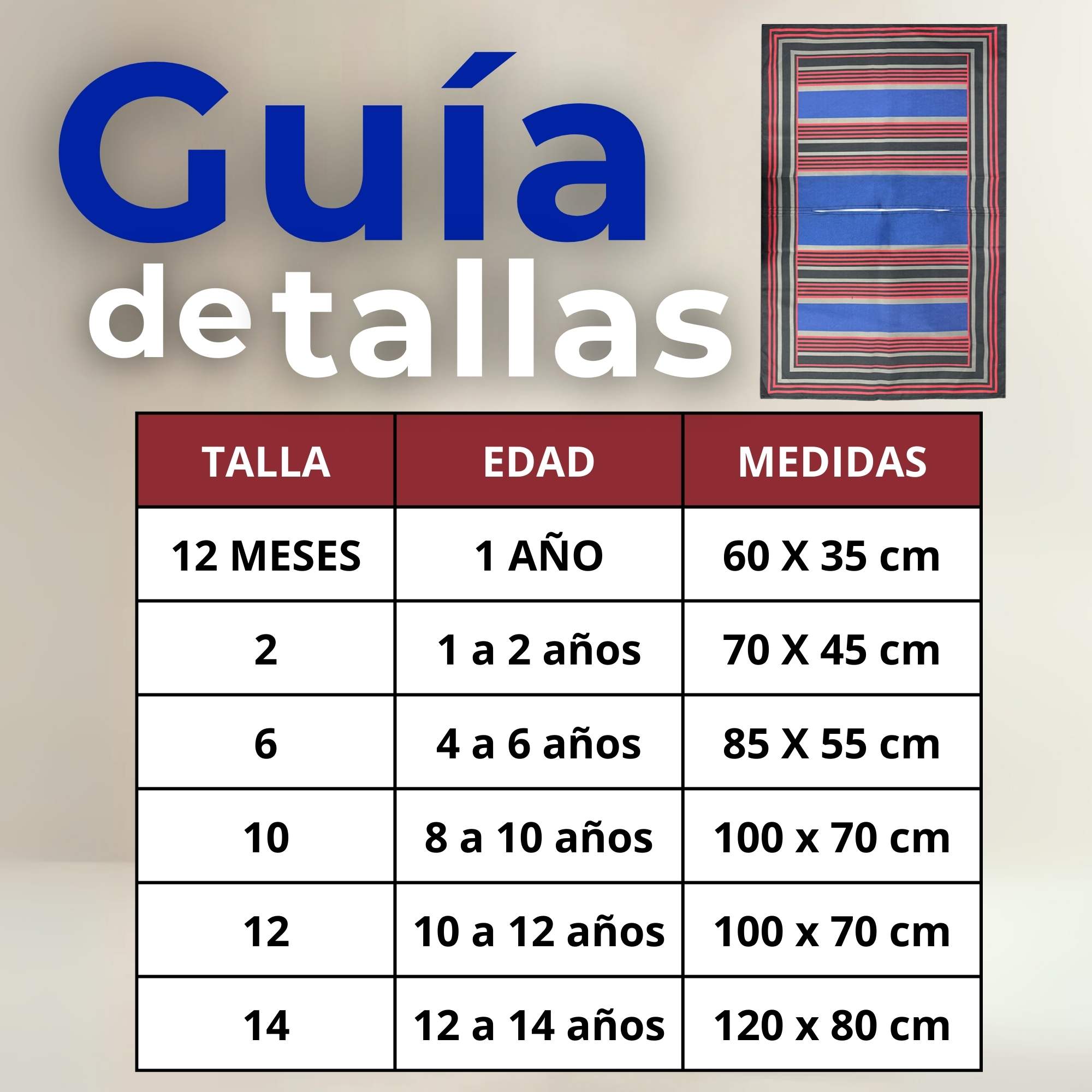 PONCHO MANTA HUASO CUECA FIESTAS PATRIAS PARA NIÑOS - 4