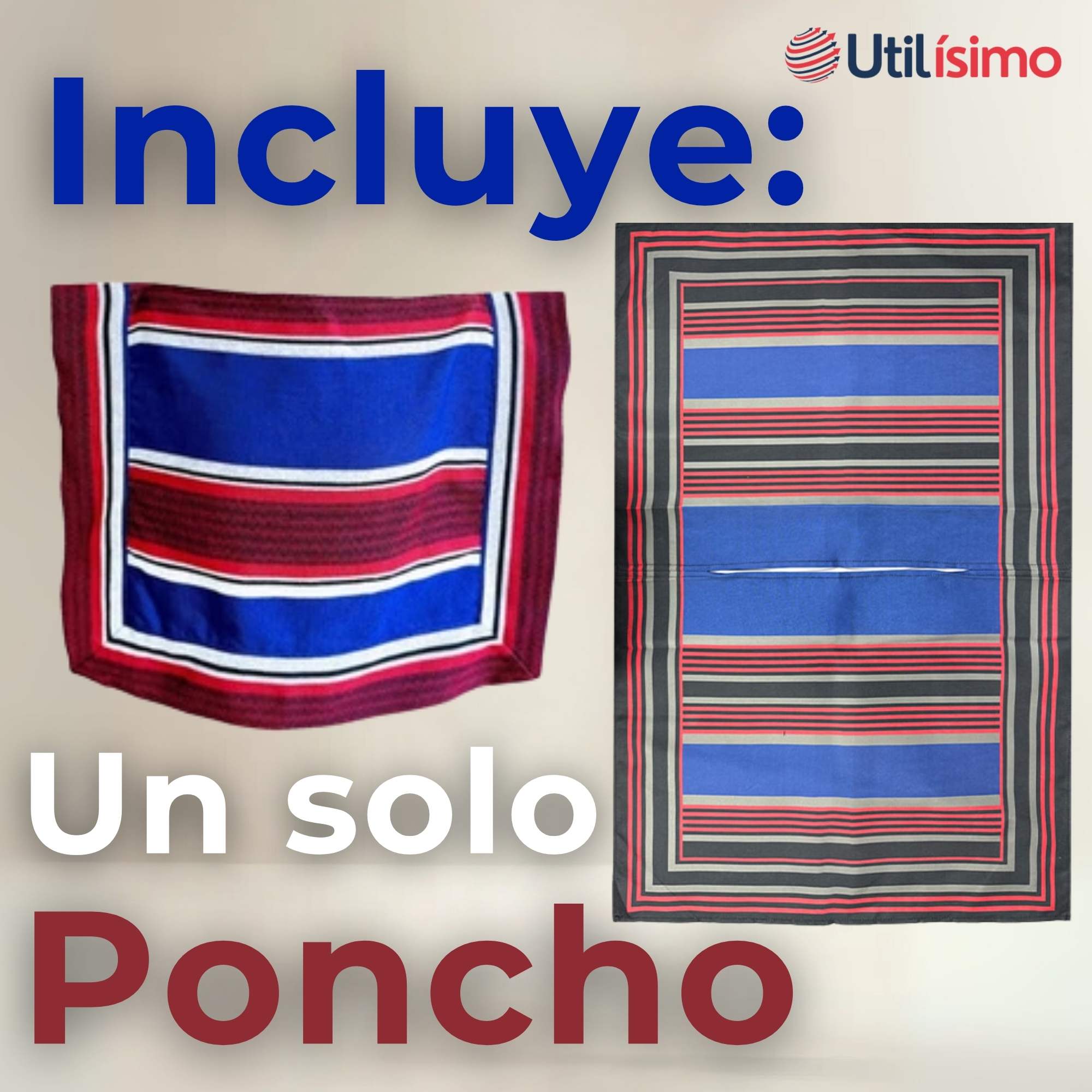 PONCHO MANTA HUASO CUECA FIESTAS PATRIAS PARA NIÑOS - 7