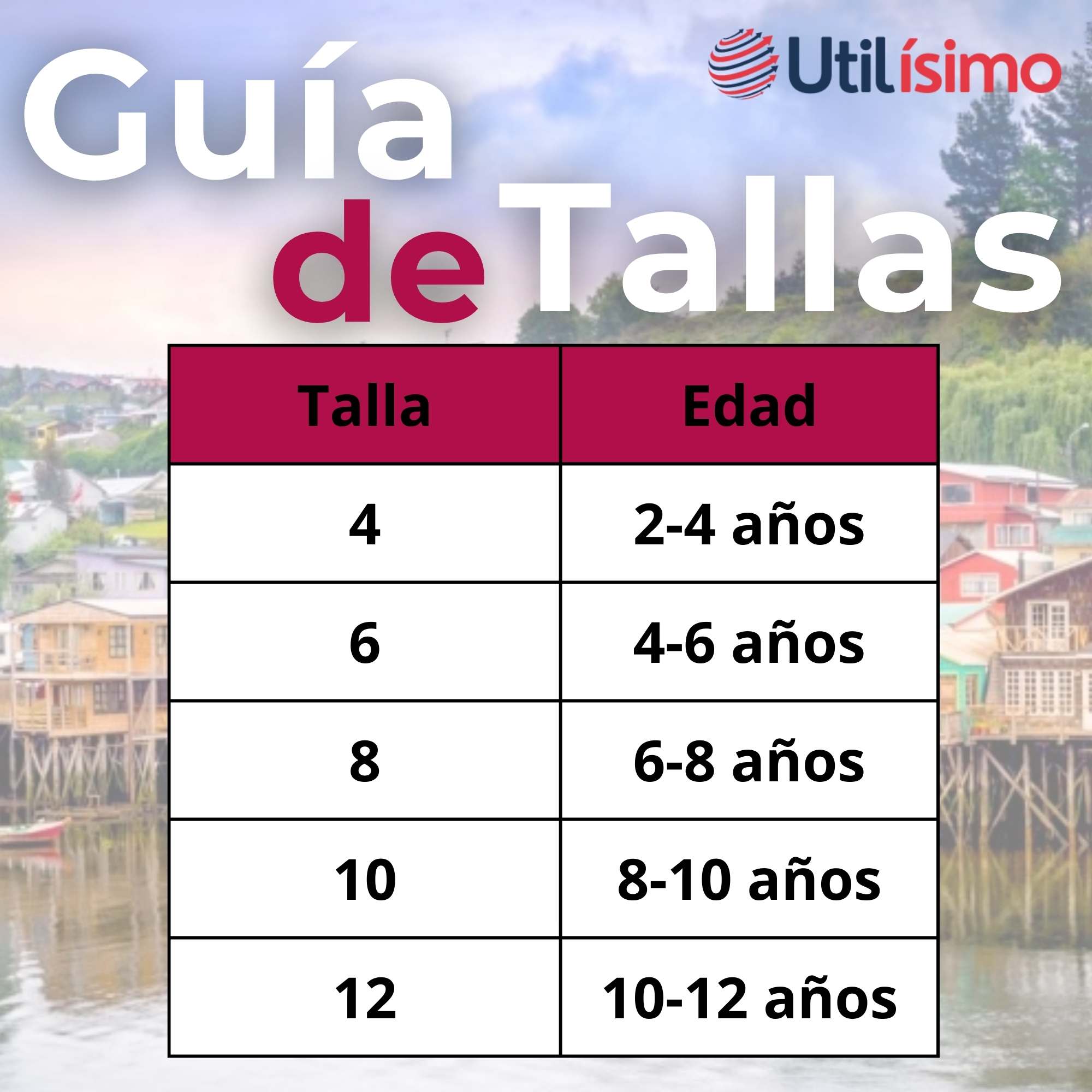 Traje Chilote Niño + Polera Fiestas Patrias Chile 2 a 4 años - 5