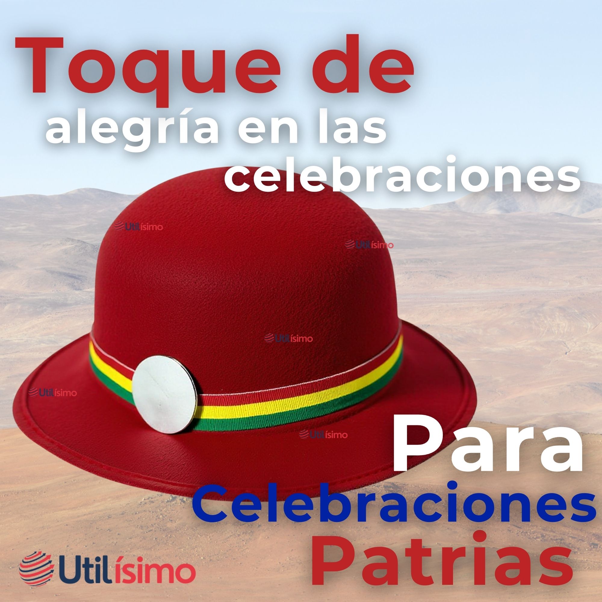 SOMBRERO NORTINO NIÑA FIESTAS PATRIAS GORRO ROJO BAILE DANZA - 3