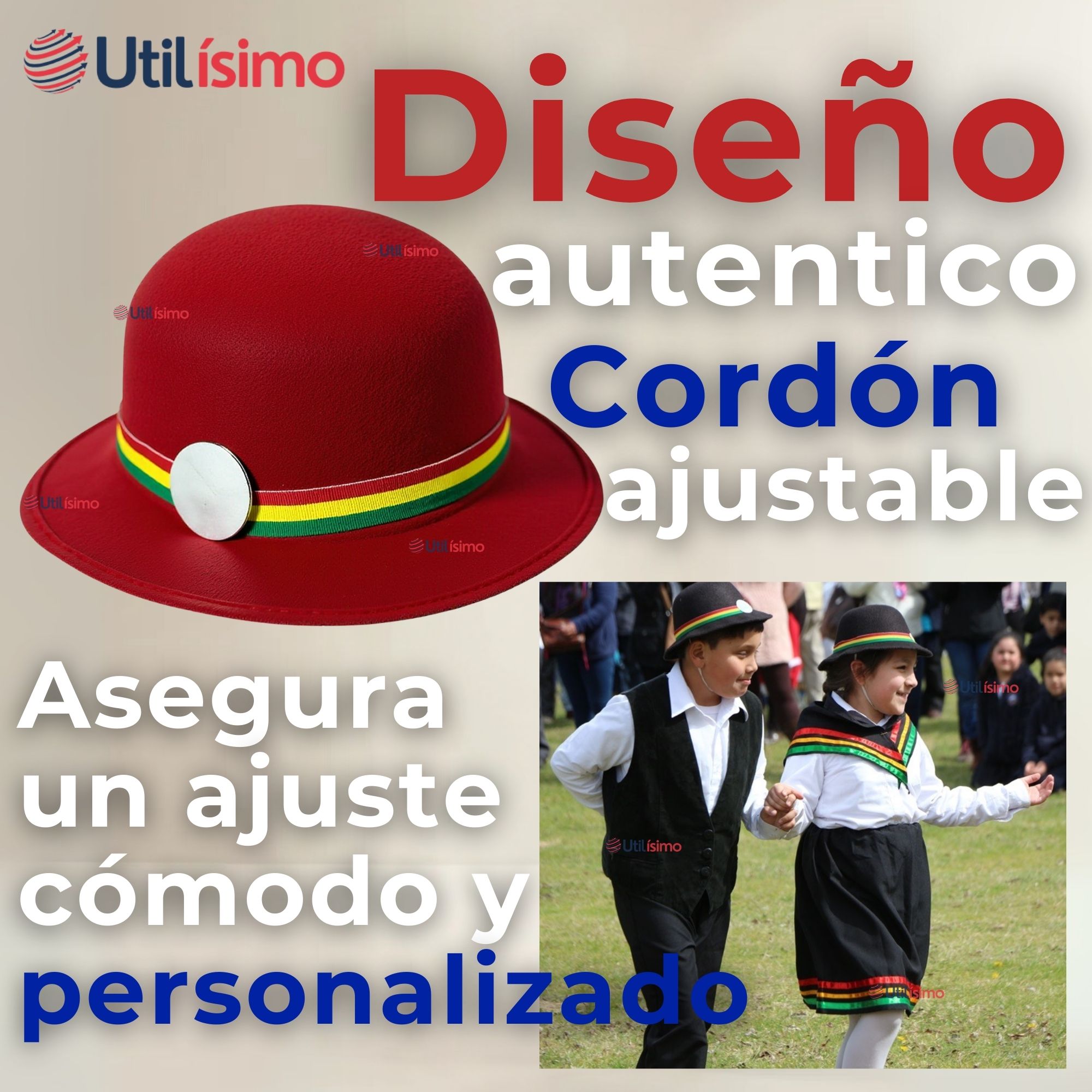 SOMBRERO NORTINO NIÑA FIESTAS PATRIAS GORRO ROJO BAILE DANZA - 9