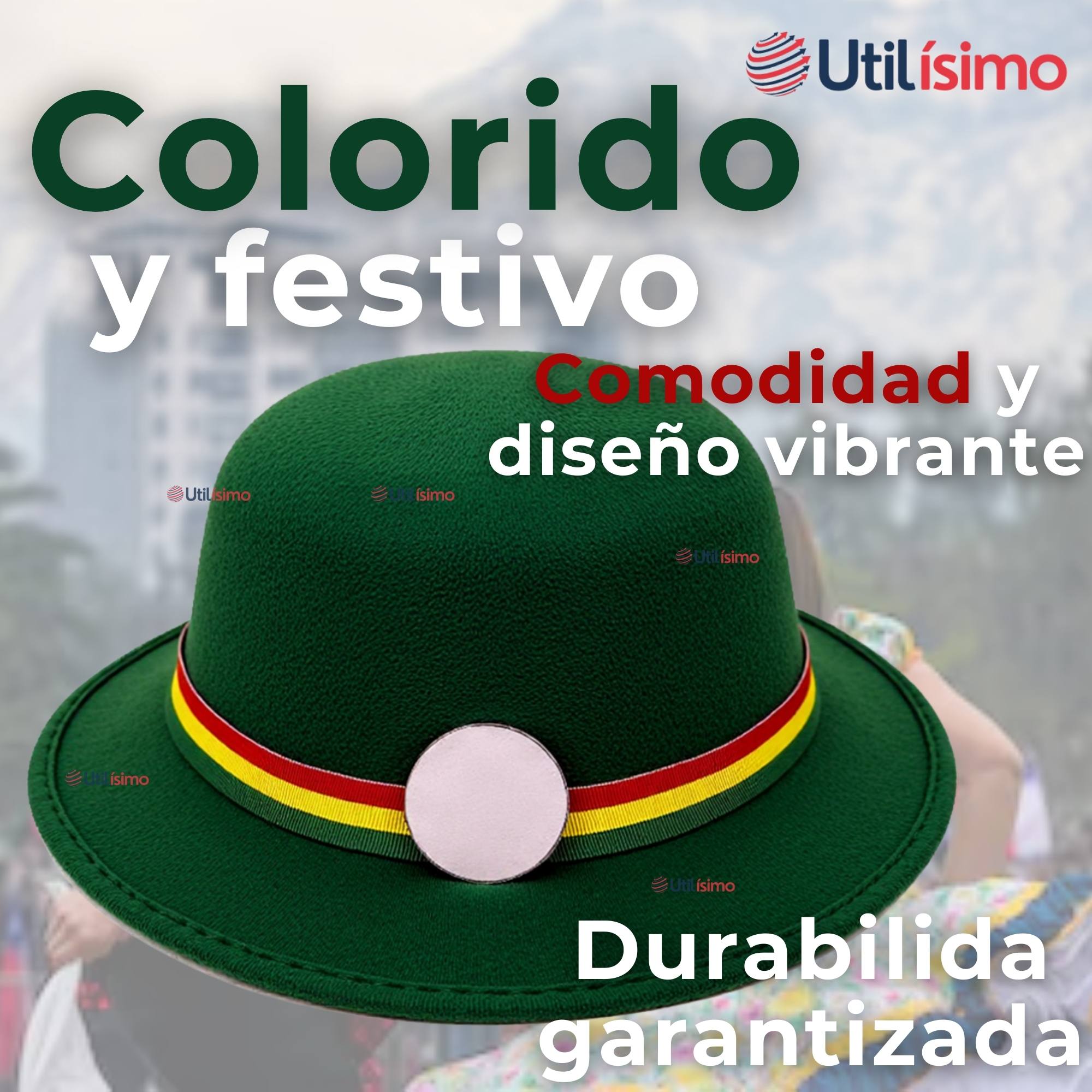 SOMBRERO NORTINO VERDE FIESTAS PATRIAS NIÑA BAILE DANZA (0) - 2