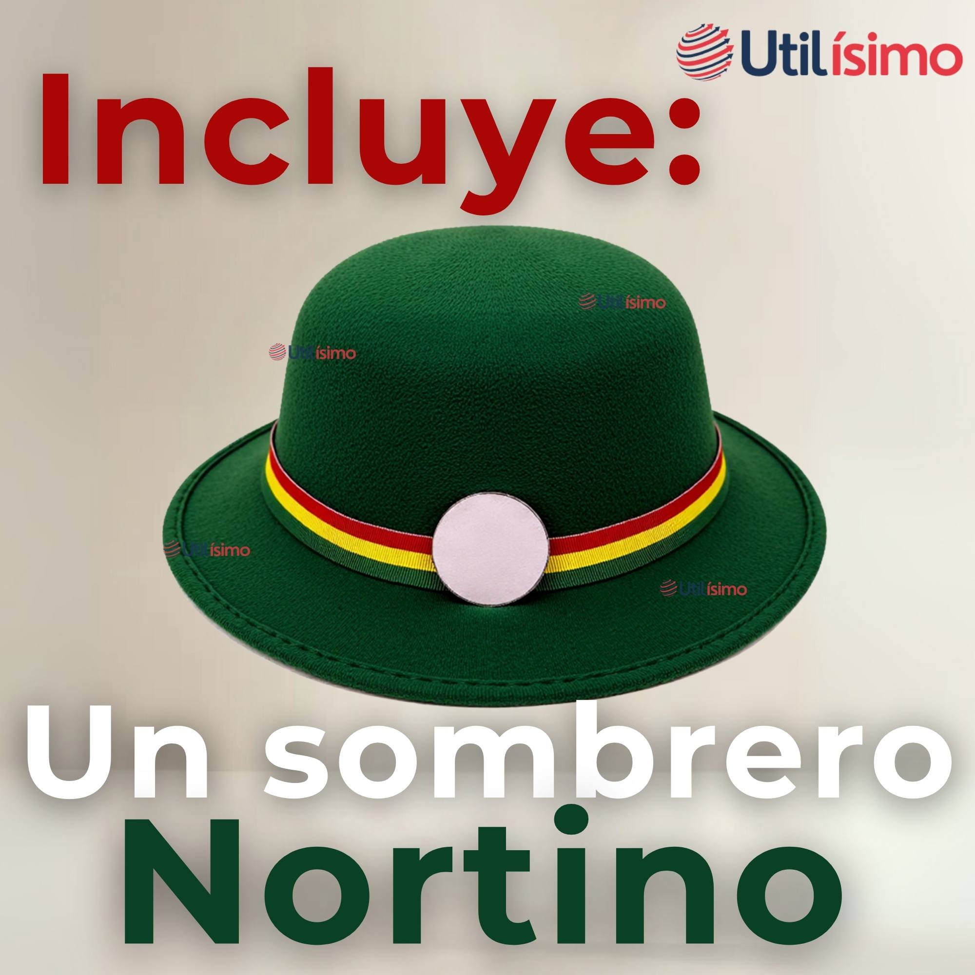 SOMBRERO NORTINO VERDE FIESTAS PATRIAS NIÑA BAILE DANZA (0) - 4