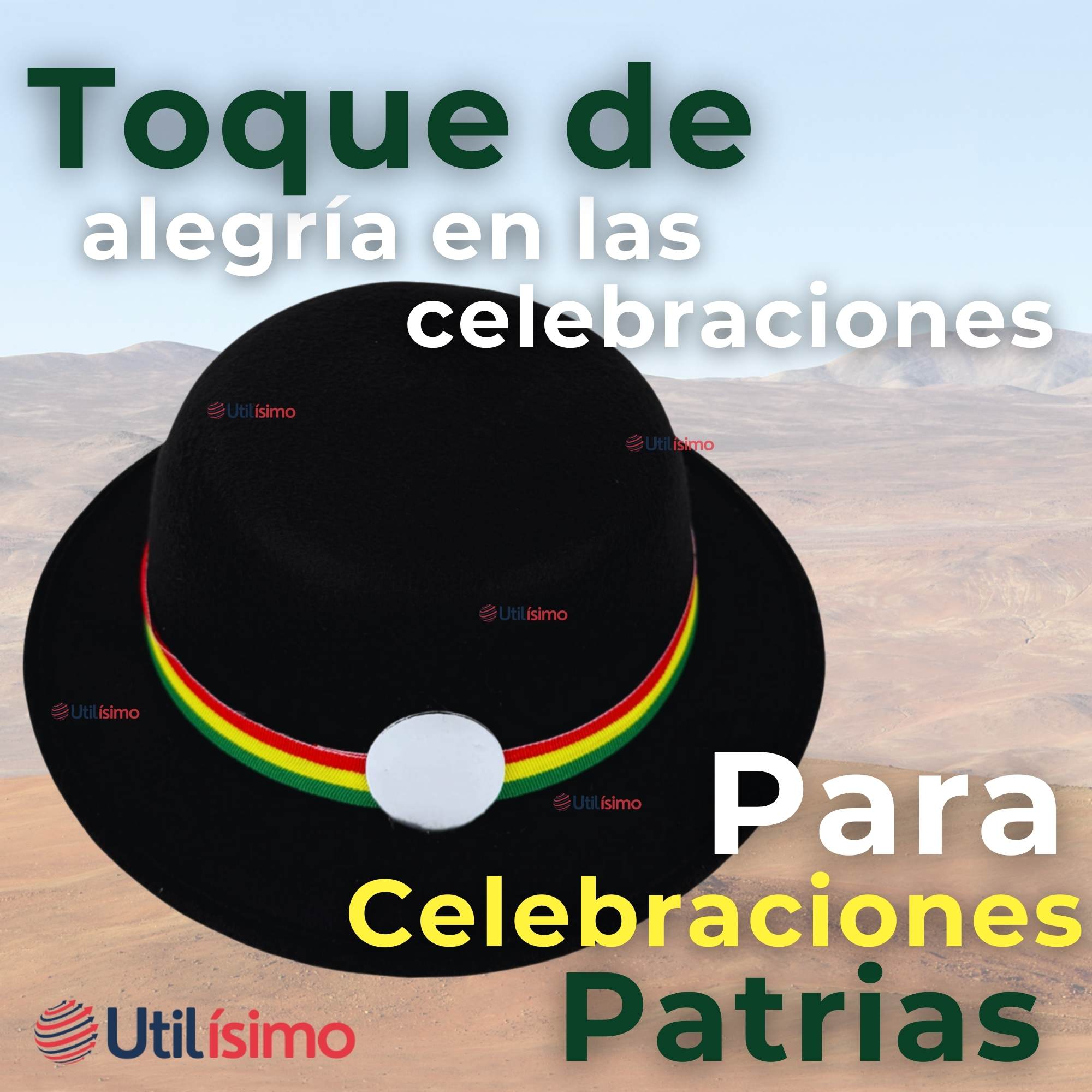 SOMBRERO NORTINO NIÑA FIESTAS PATRIAS NEGRO BAILE DANZAS - 3